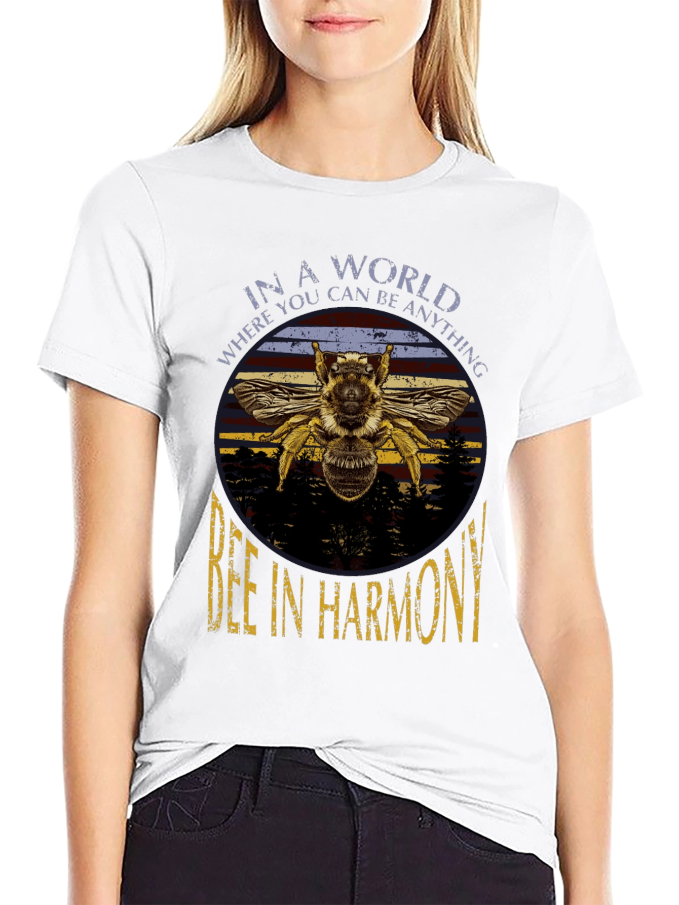 Bee in Harmony Graphic T-Shirt