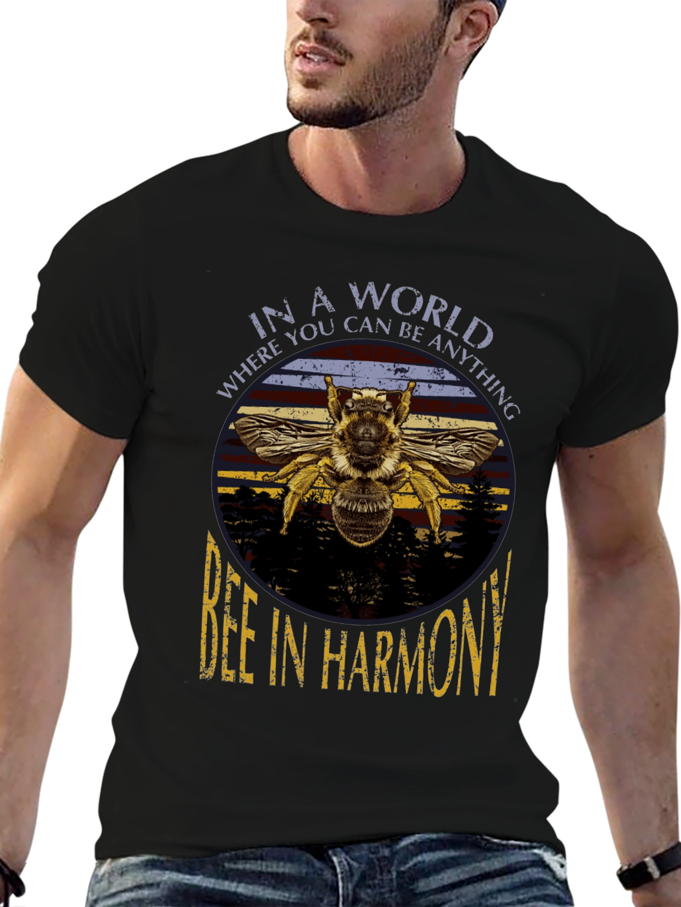 Bee in Harmony Graphic T-Shirt