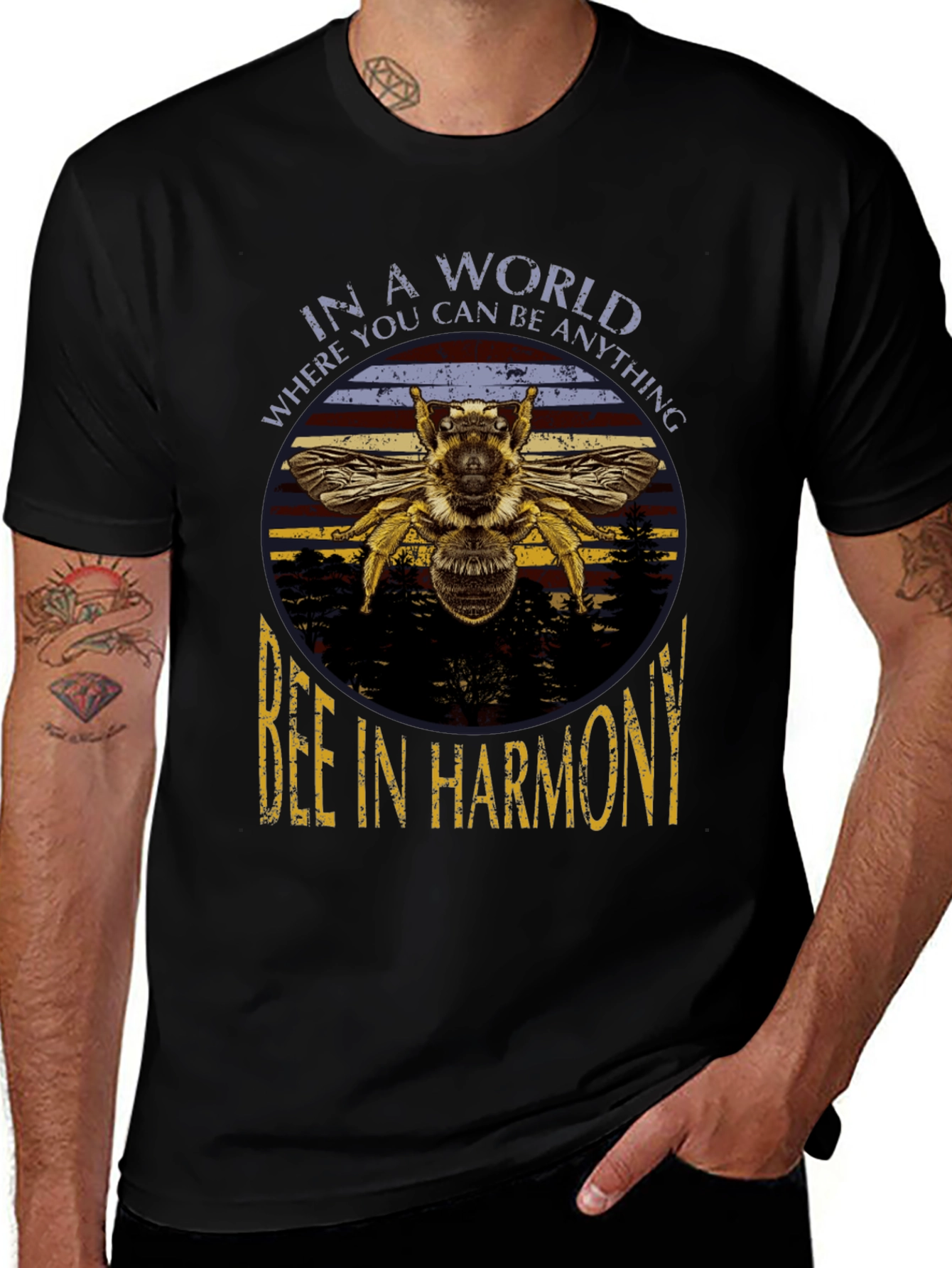 Bee in Harmony Graphic T-Shirt