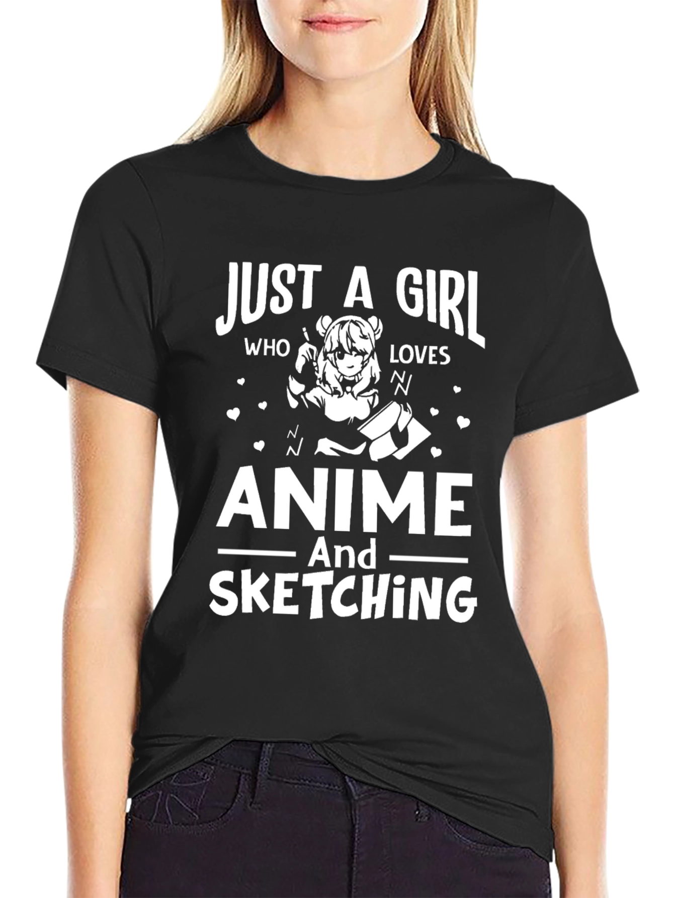 Anime and Sketching Girls T-Shirt