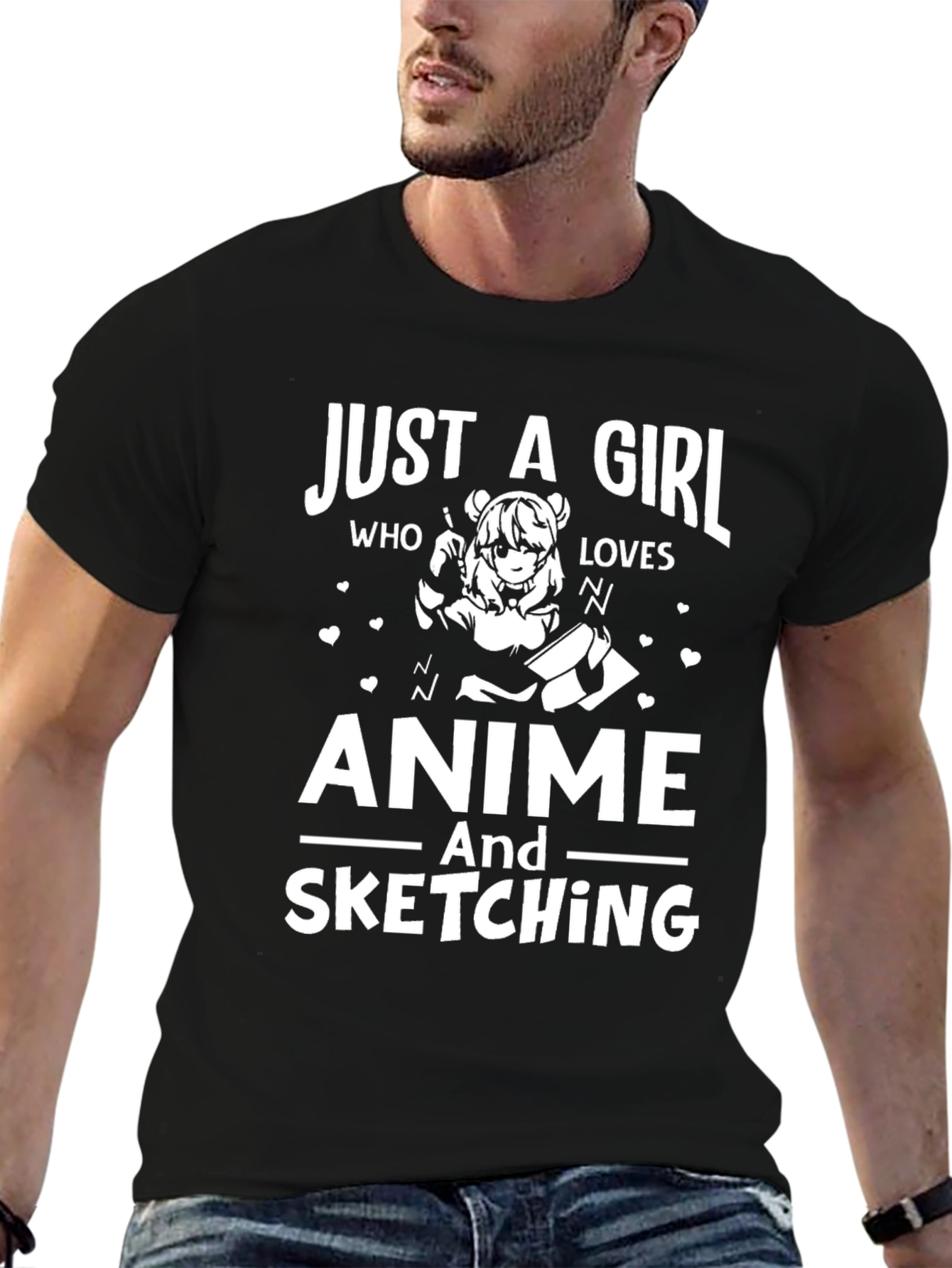 Anime and Sketching Girls T-Shirt
