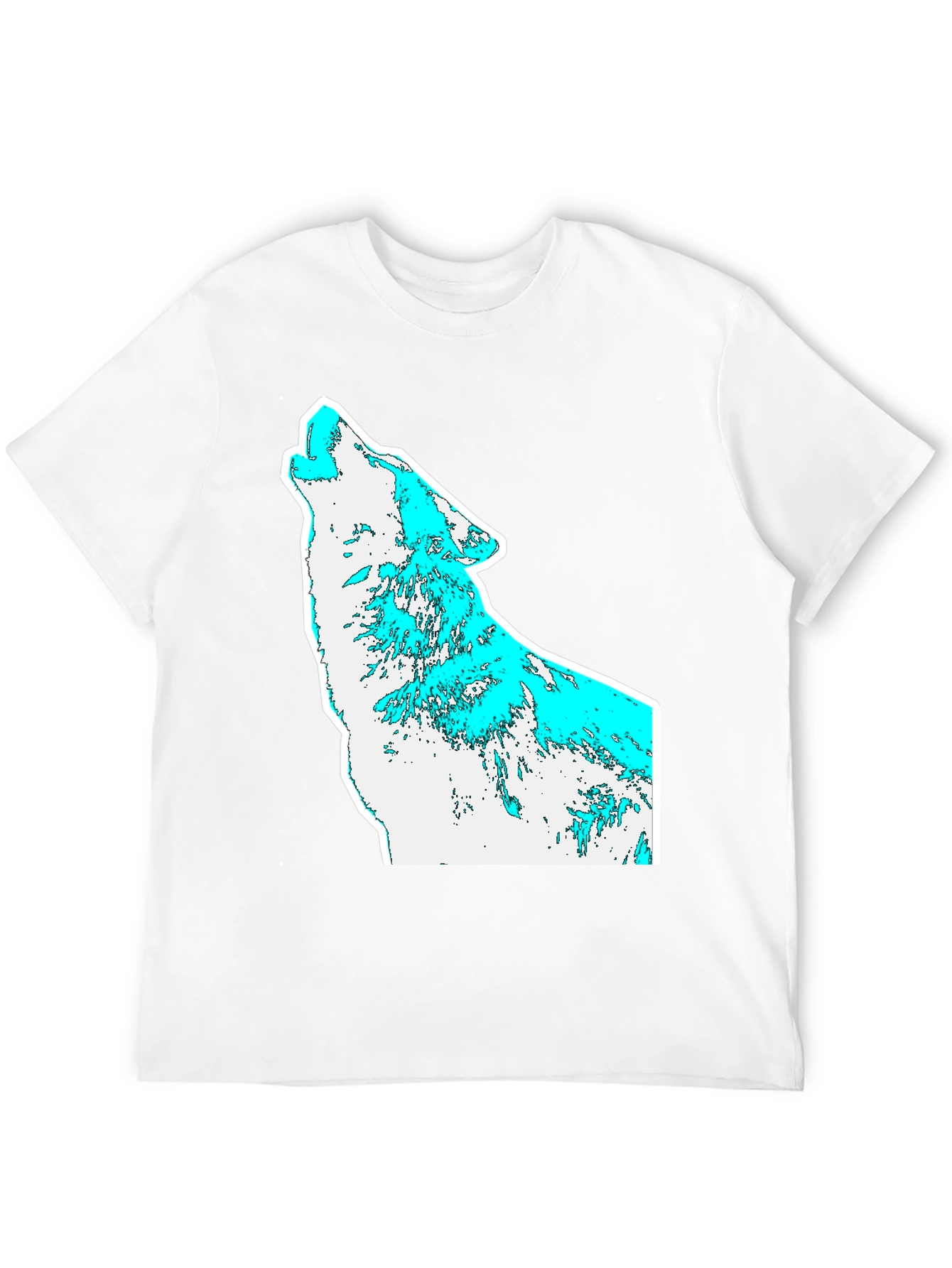 Mens Graphic T-Shirt - Wolf Howl Design