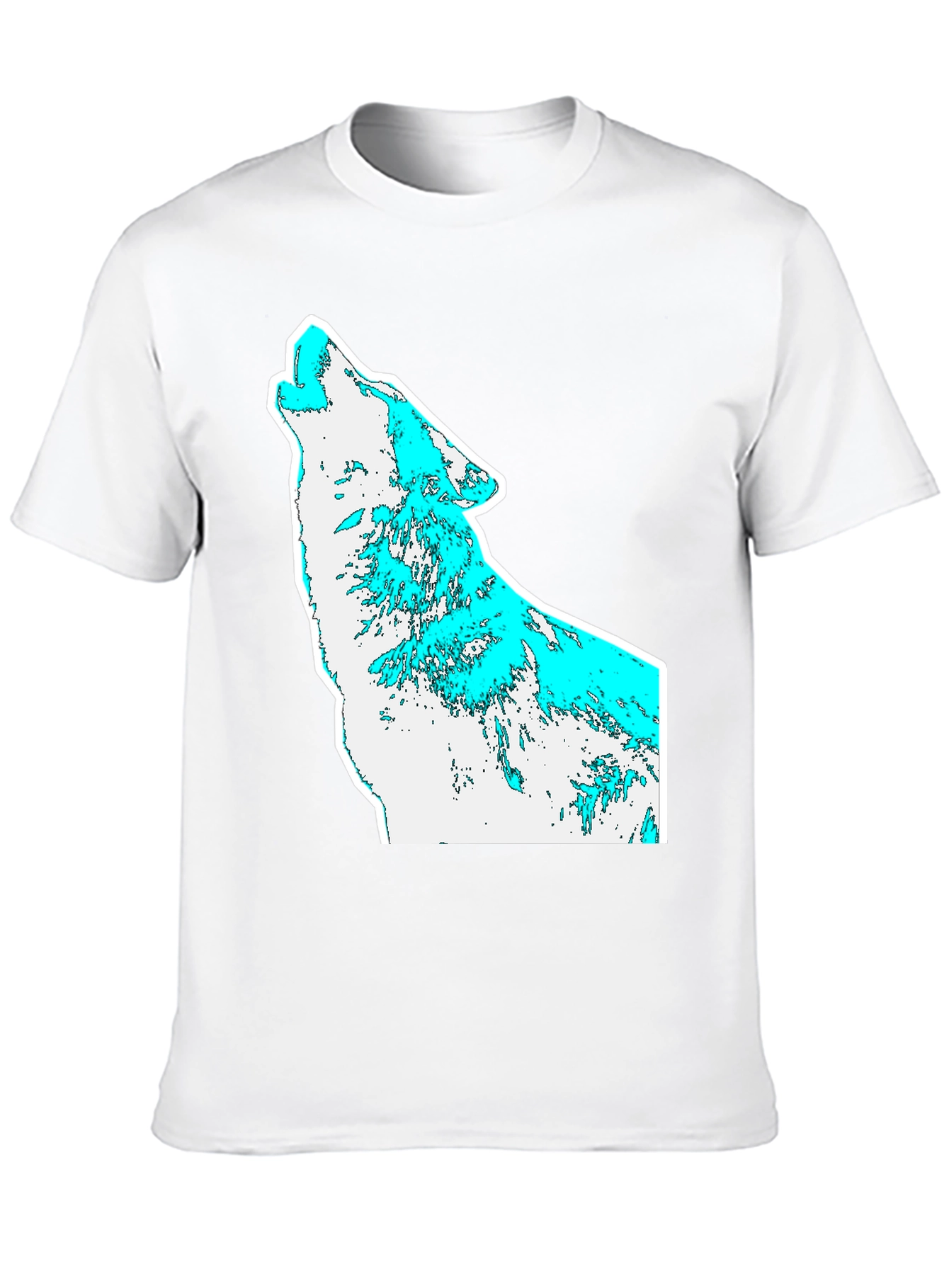 Mens Graphic T-Shirt - Wolf Howl Design