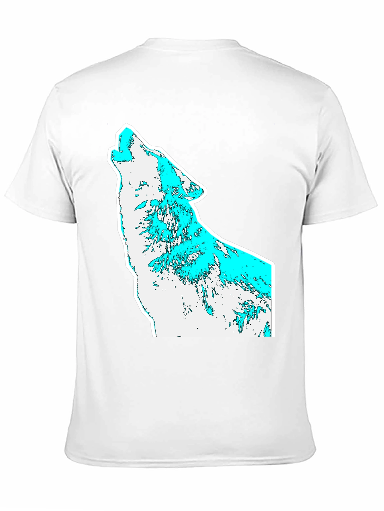 Mens Graphic T-Shirt - Wolf Howl Design