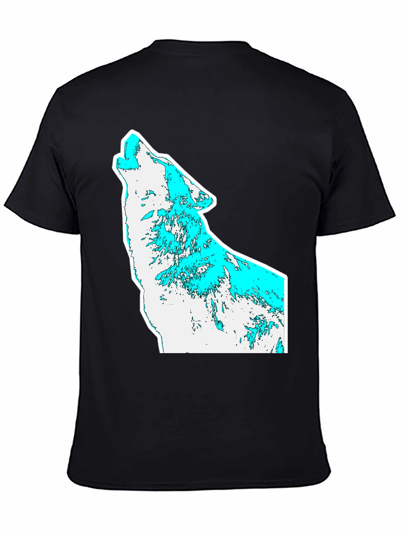 Mens Graphic T-Shirt - Wolf Howl Design