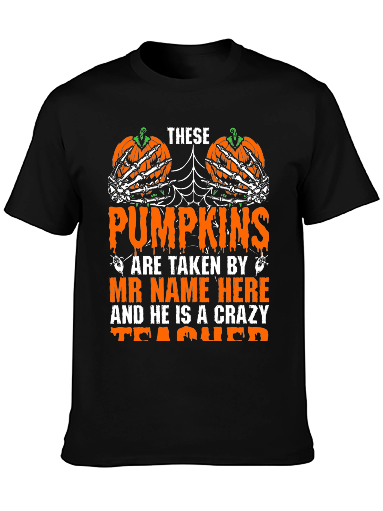 Halloween Teacher Pumpkin T-Shirt