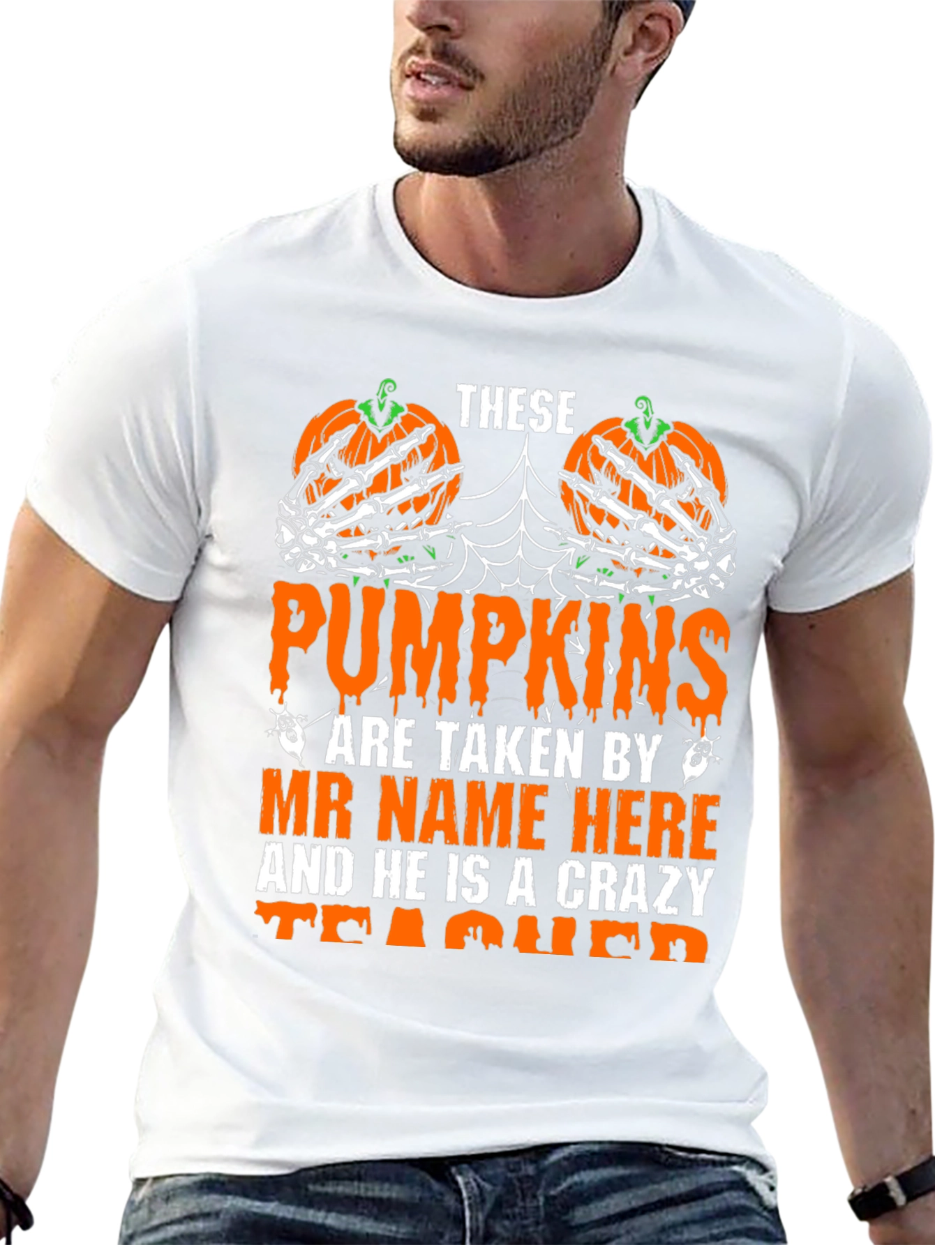 Halloween Teacher Pumpkin T-Shirt