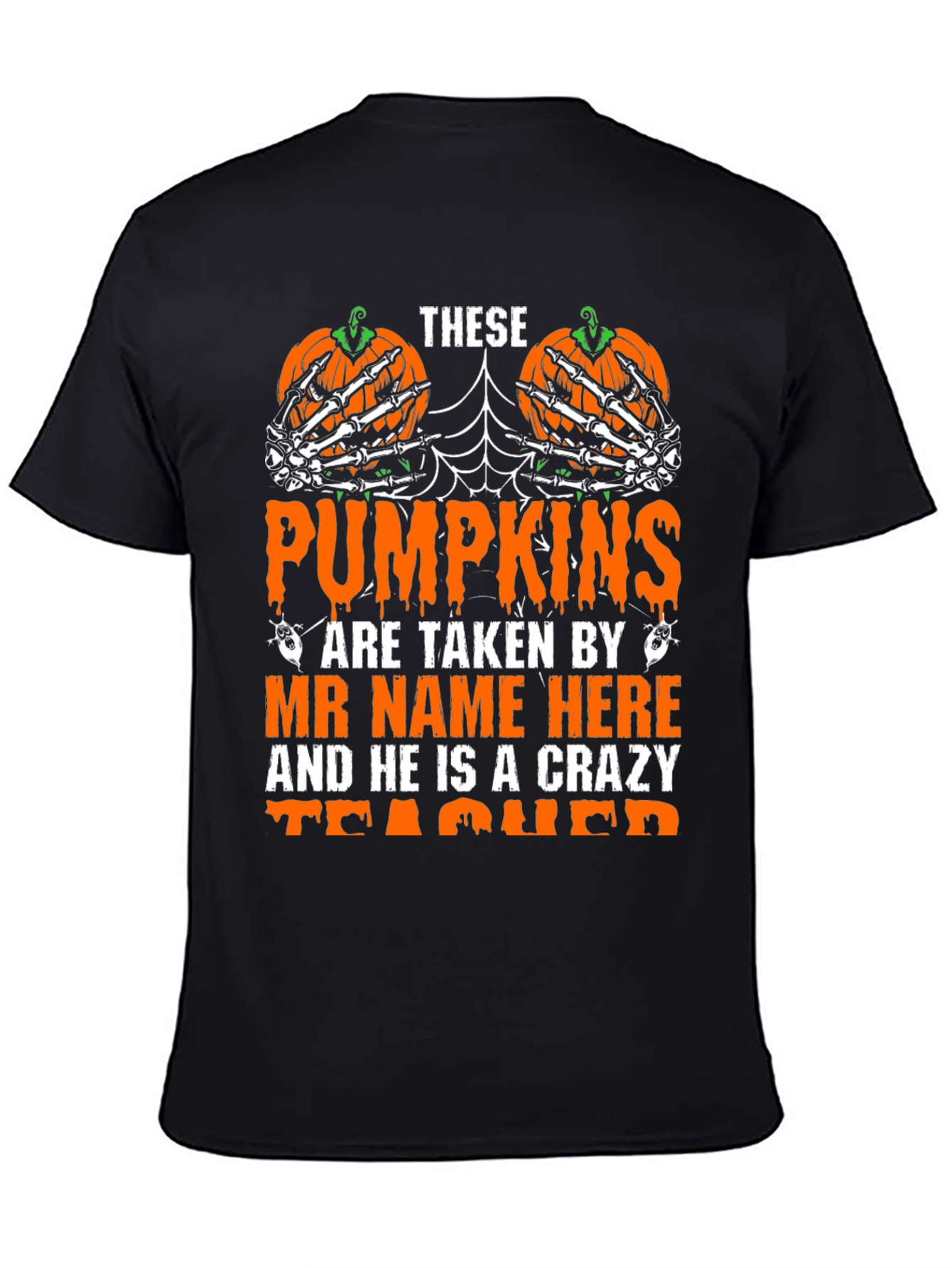 Halloween Teacher Pumpkin T-Shirt