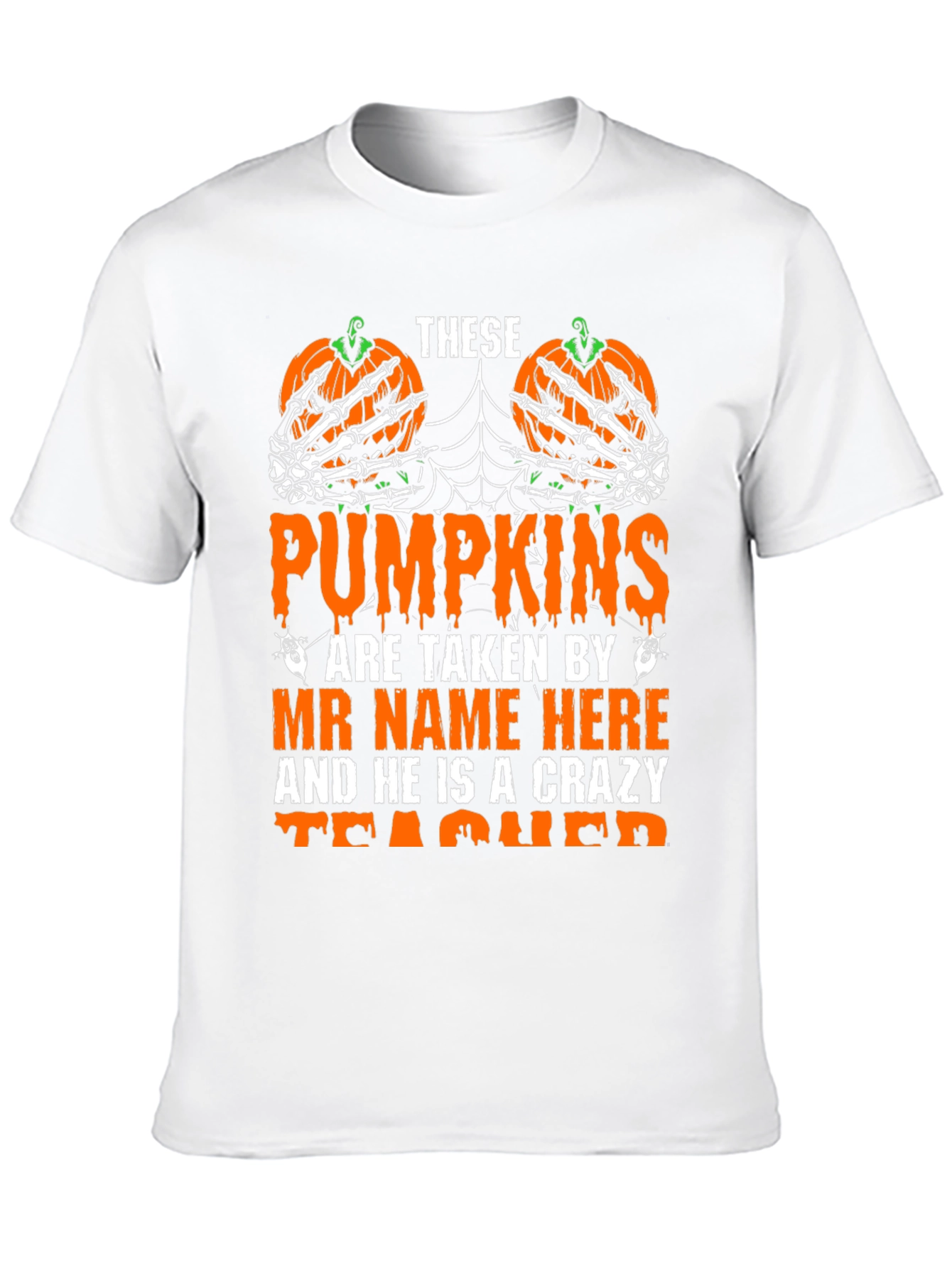 Halloween Teacher Pumpkin T-Shirt