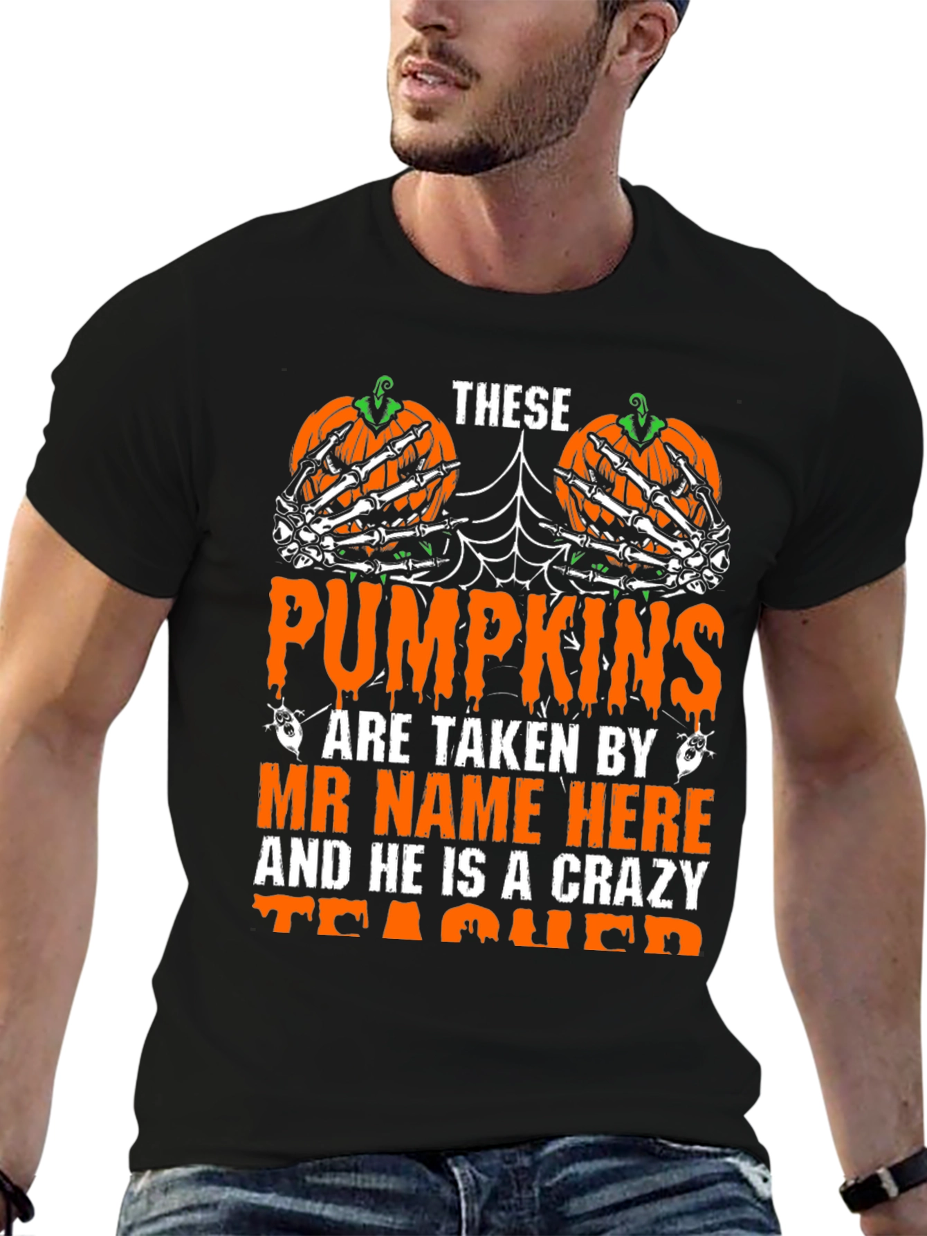 Halloween Teacher Pumpkin T-Shirt