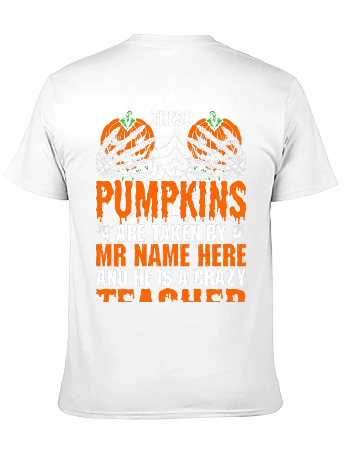 Halloween Teacher Pumpkin T-Shirt
