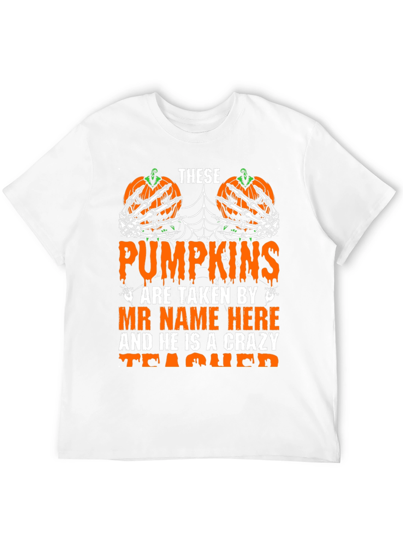 Halloween Teacher Pumpkin T-Shirt