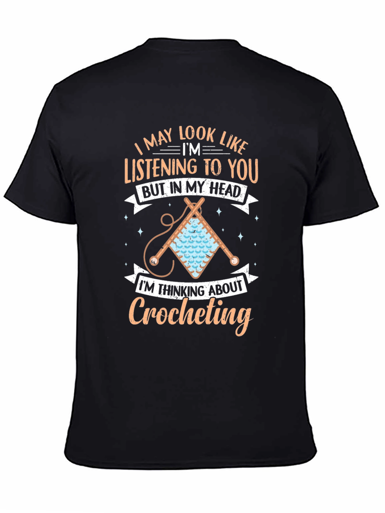 Crocheting Mind T-Shirt - Funny Hobby Tee