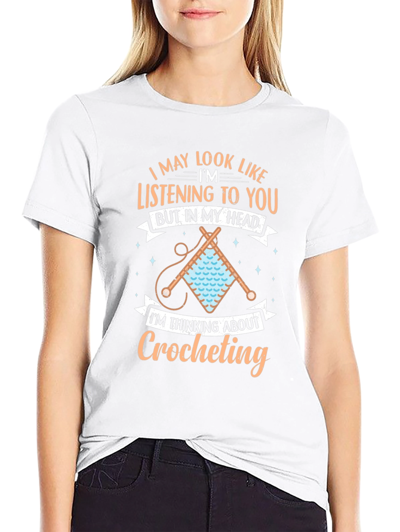 Crocheting Mind T-Shirt - Funny Hobby Tee
