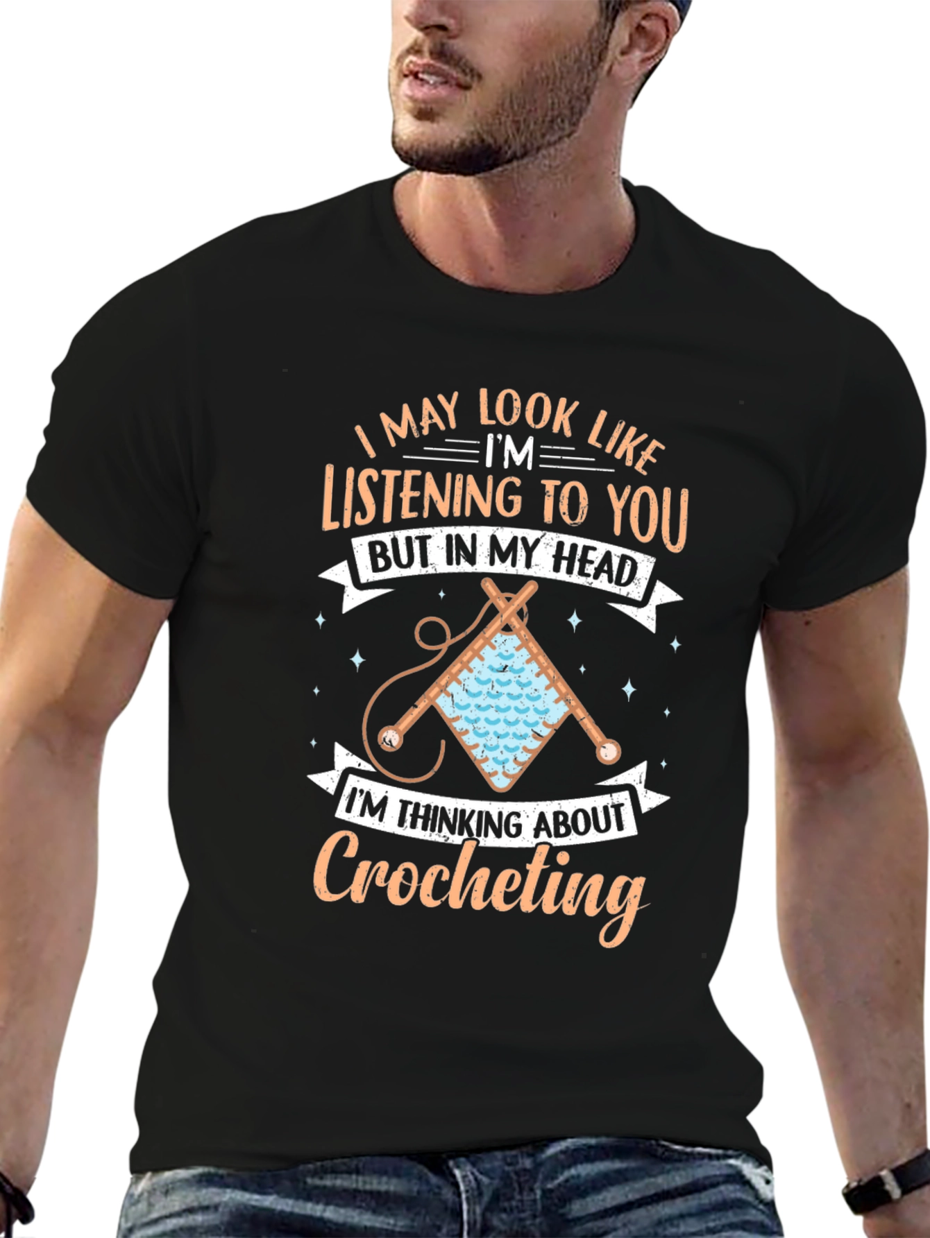 Crocheting Mind T-Shirt - Funny Hobby Tee