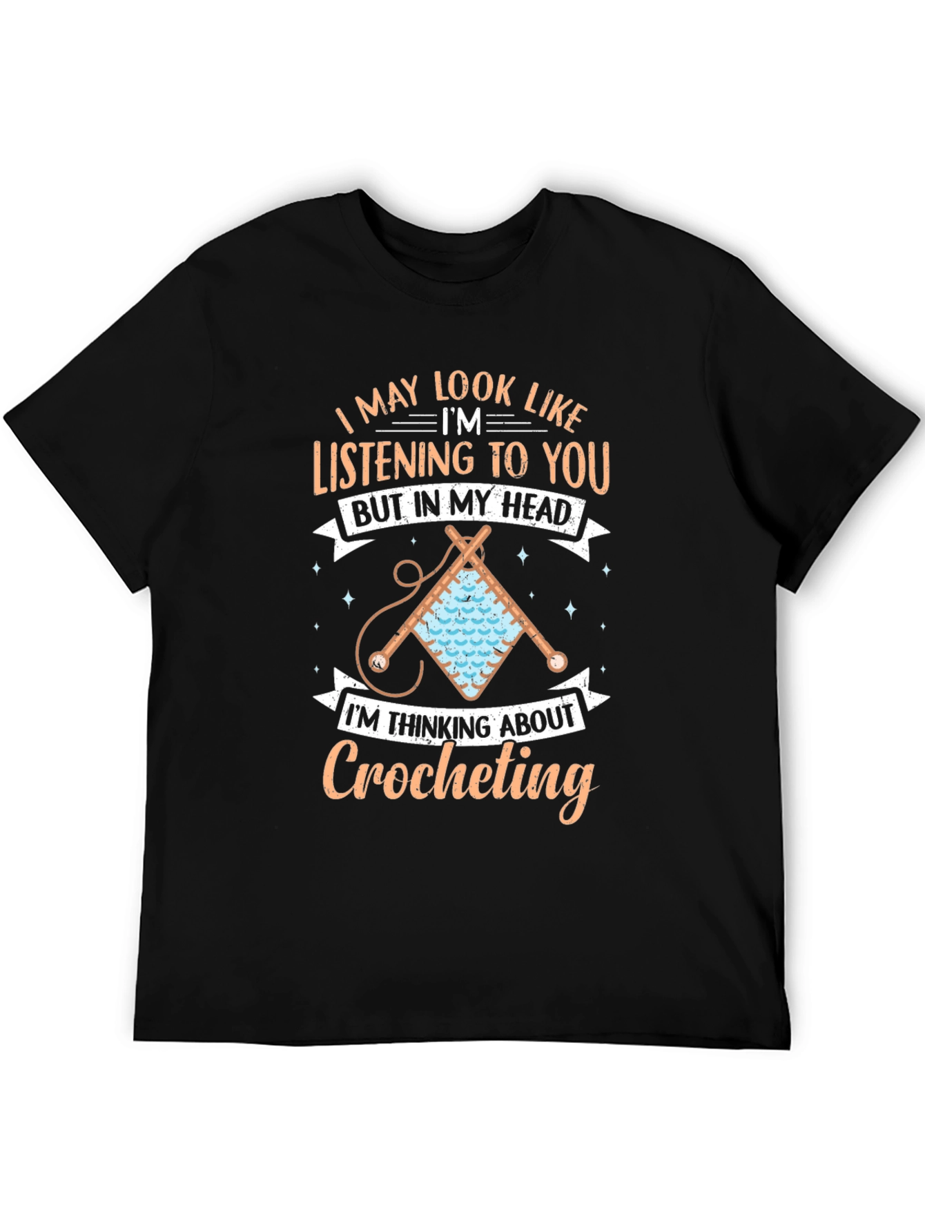 Crocheting Mind T-Shirt - Funny Hobby Tee