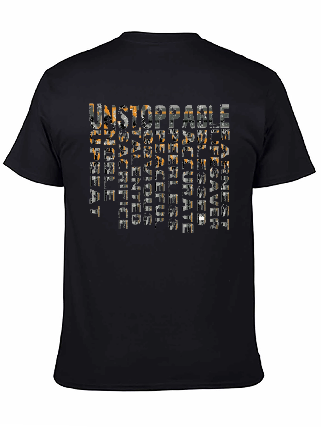 Unstoppable Graphic Print Black T-Shirt