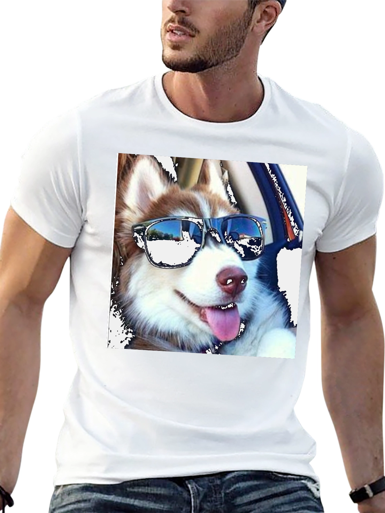 Cool Dog T-Shirt - Black Cotton Tee