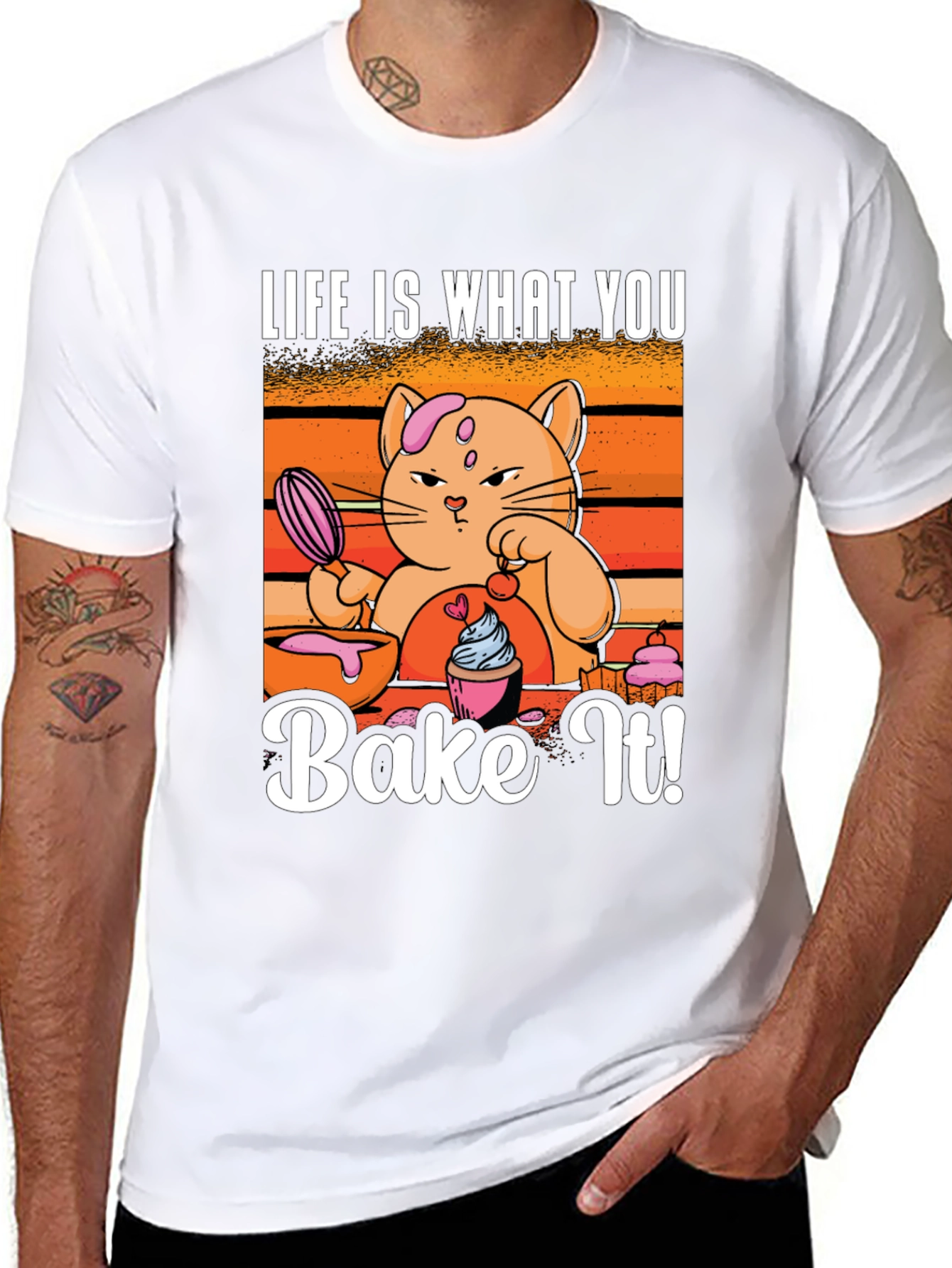 Life Is What You Bake It Cat T-Shirt
