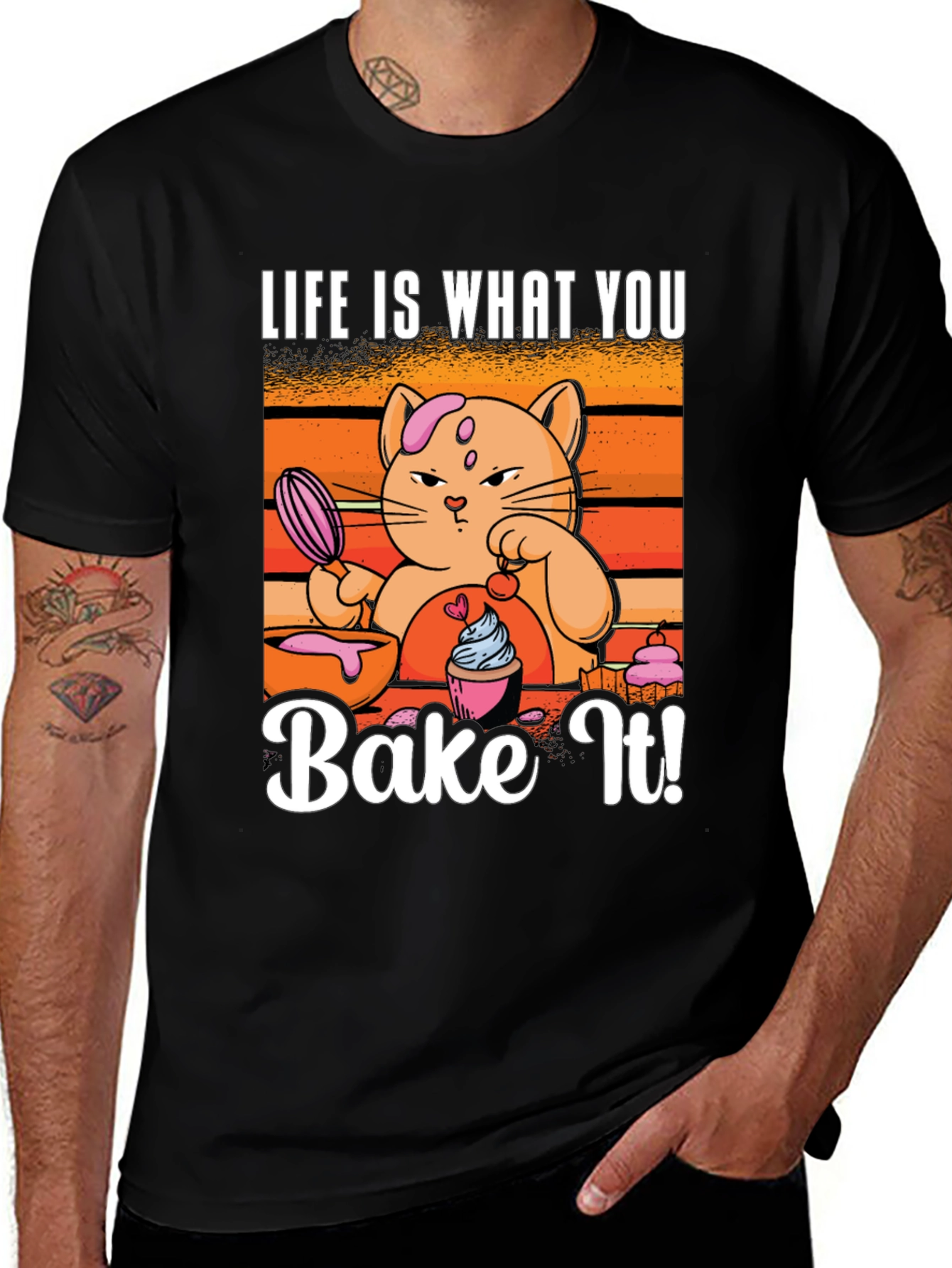 Life Is What You Bake It Cat T-Shirt