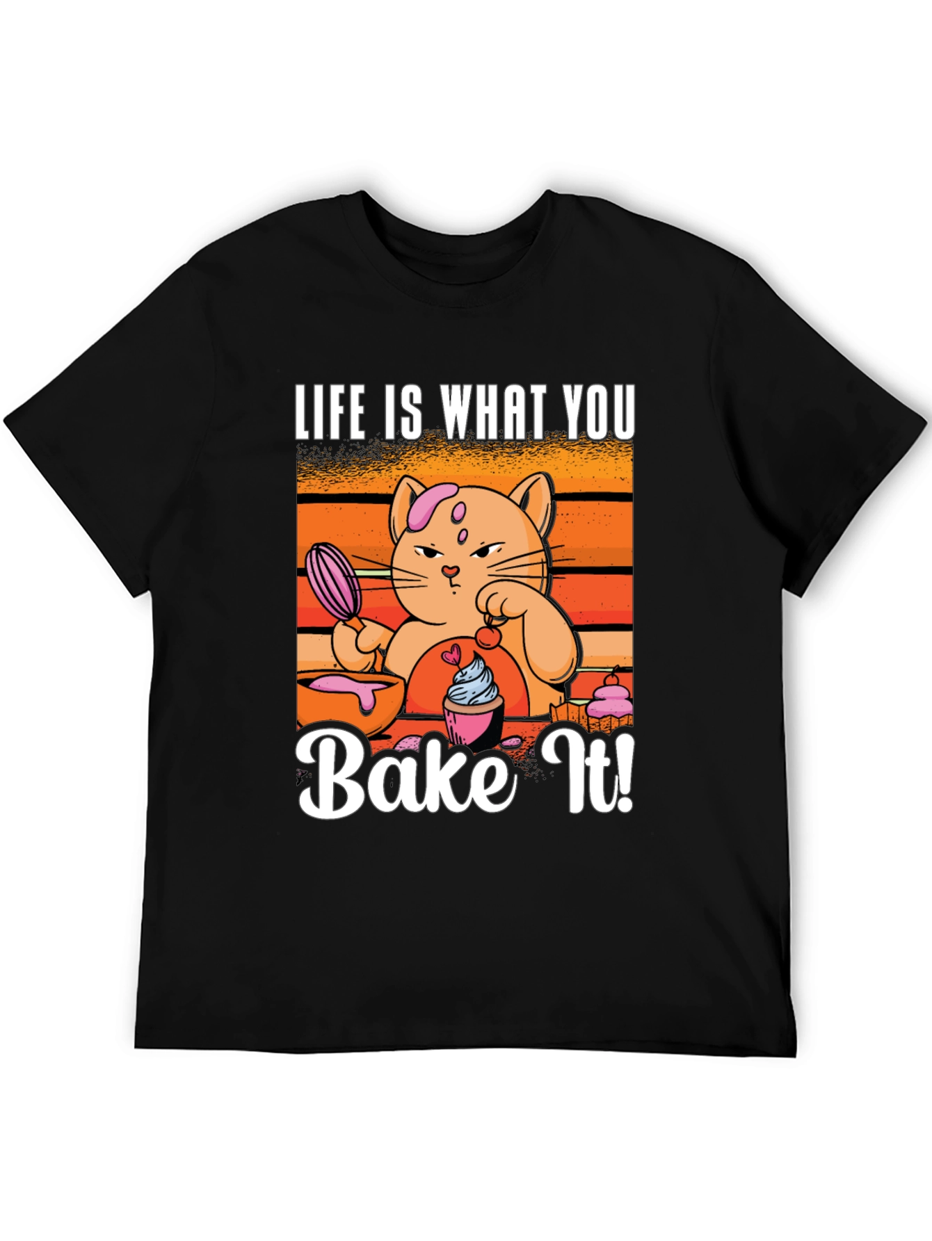 Life Is What You Bake It Cat T-Shirt
