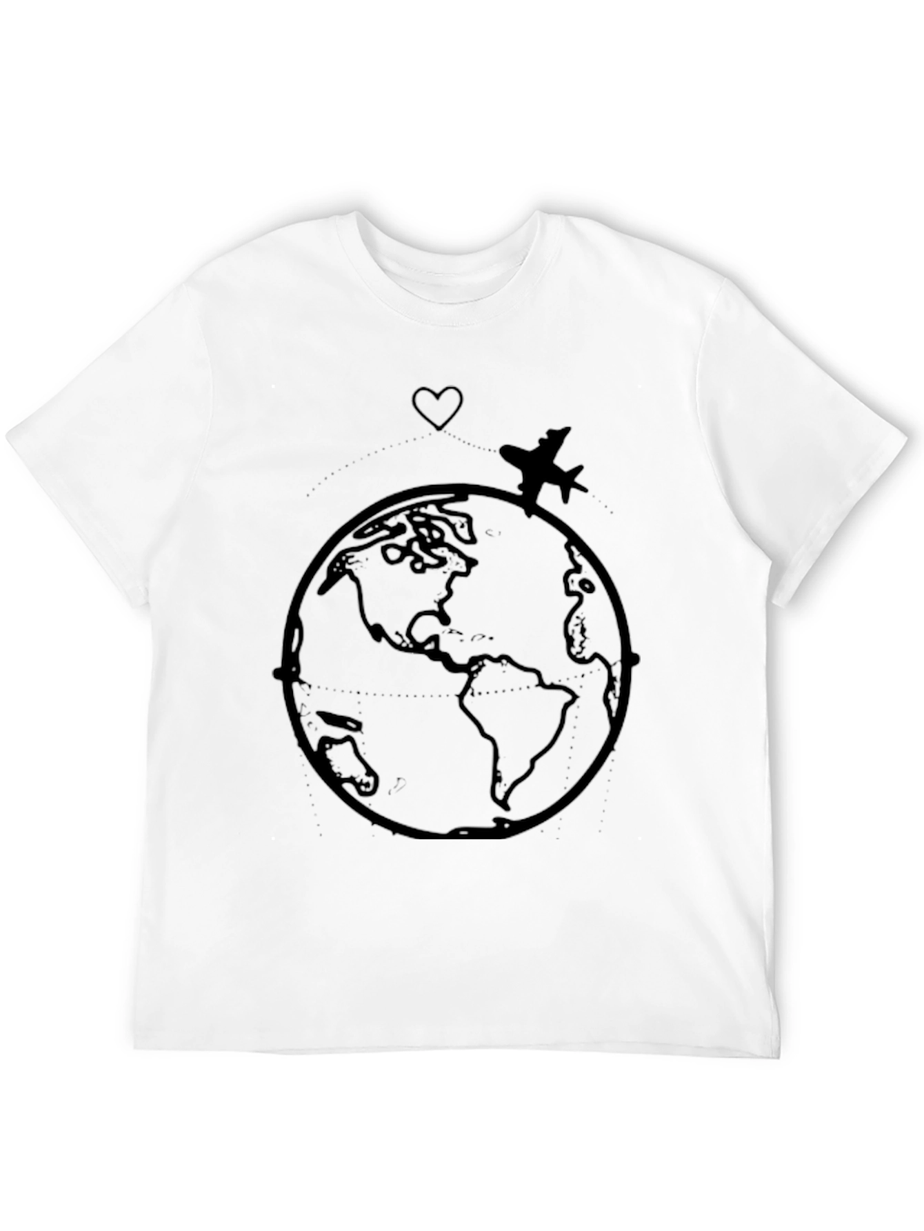 Love to Travel Black Graphic Tee