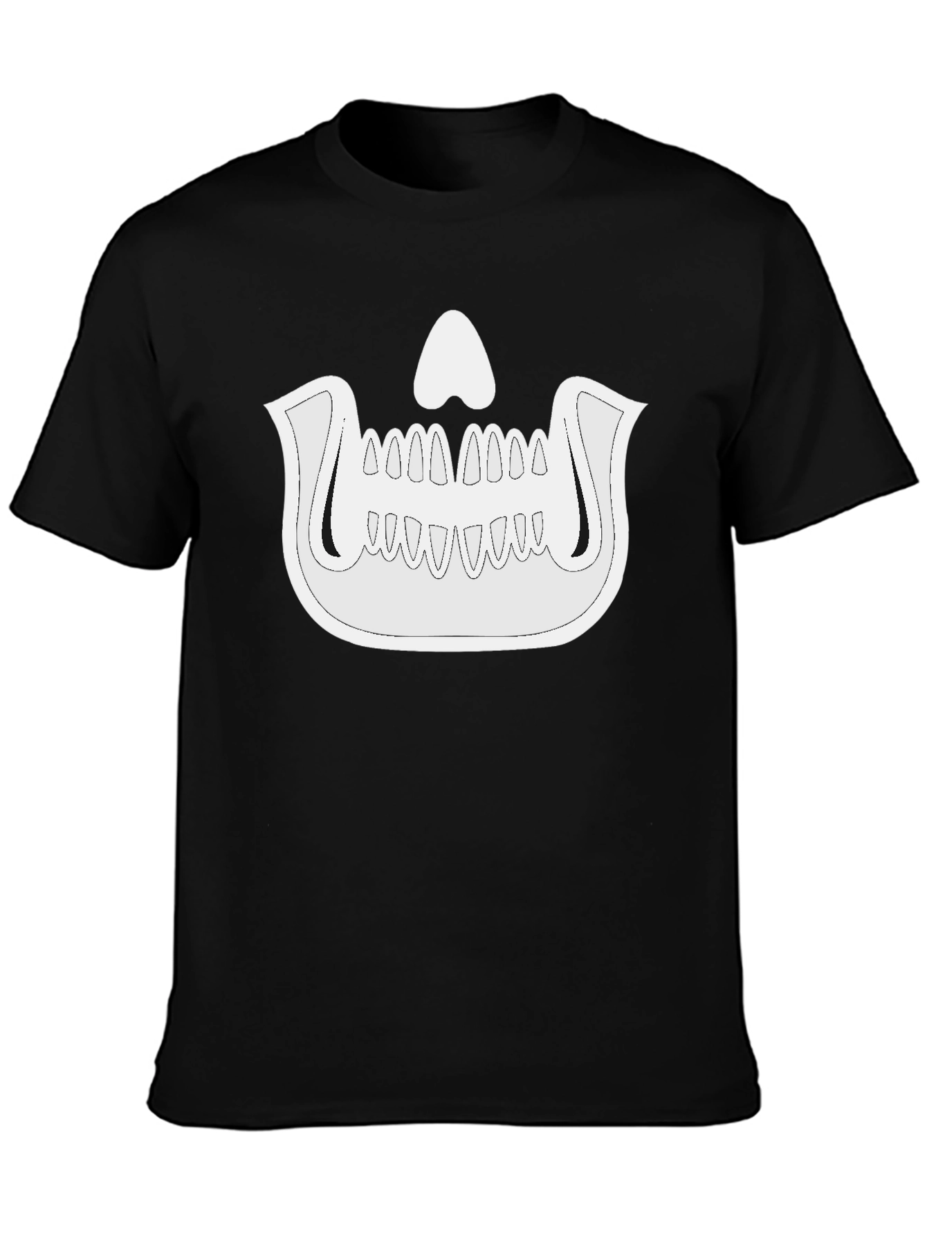 Skeleton Jaw Graphic Black T-Shirt