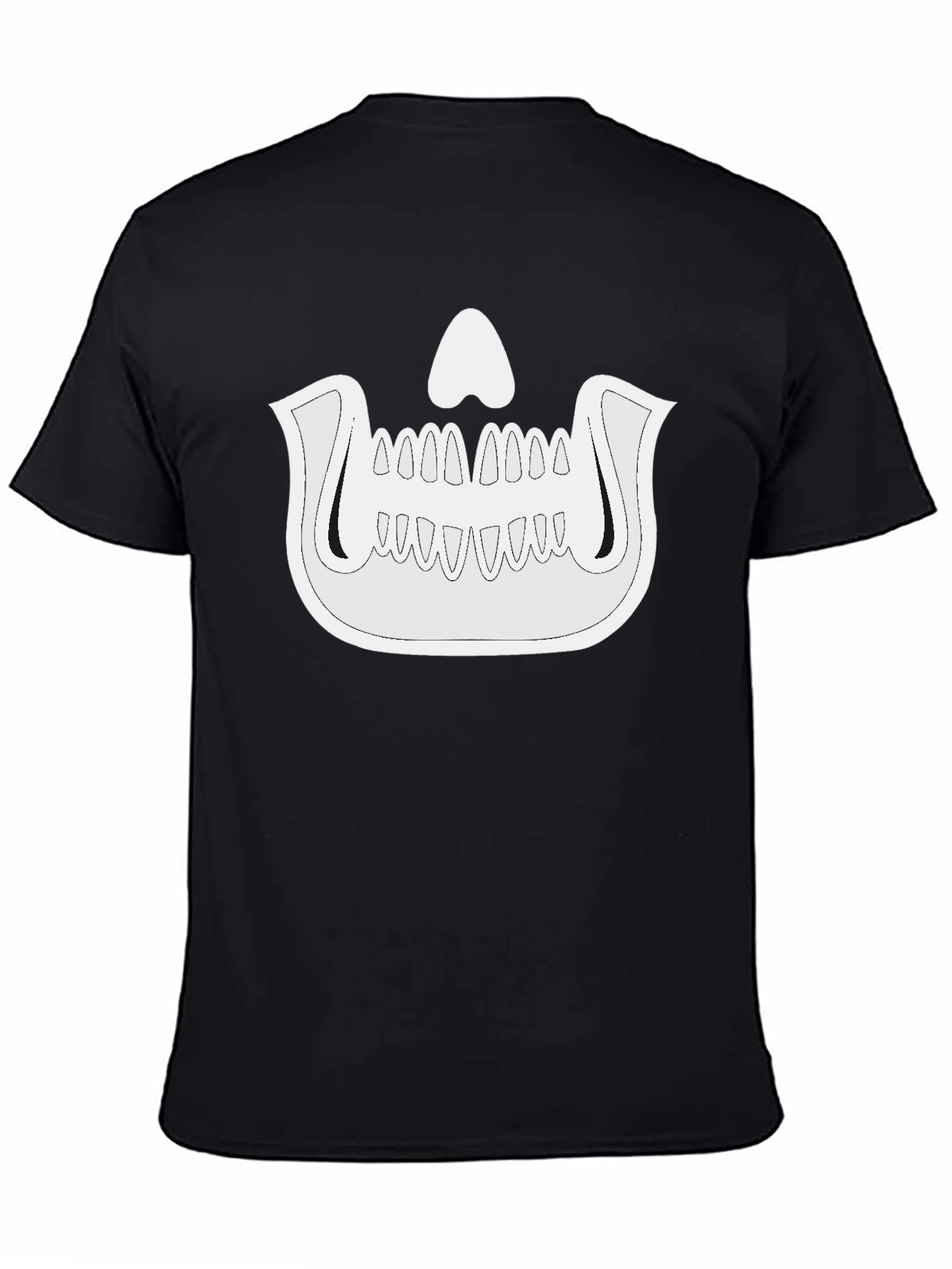 Skeleton Jaw Graphic Black T-Shirt