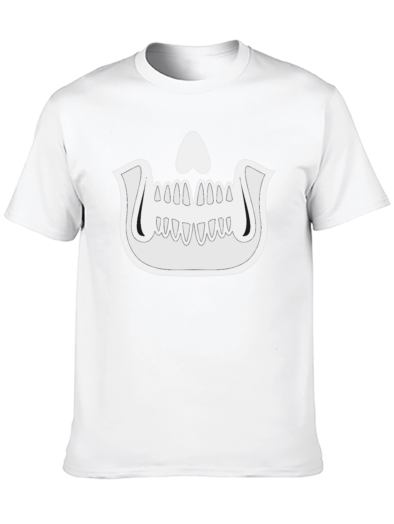 Skeleton Jaw Graphic Black T-Shirt