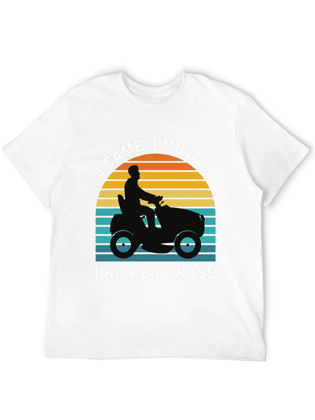 I Came I Mowed I Kicked Grass Black T-Shirt