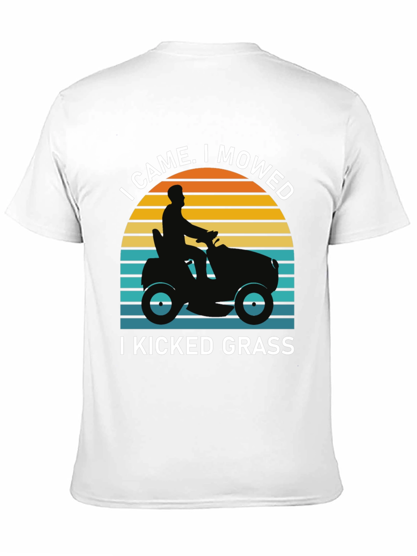 I Came I Mowed I Kicked Grass Black T-Shirt