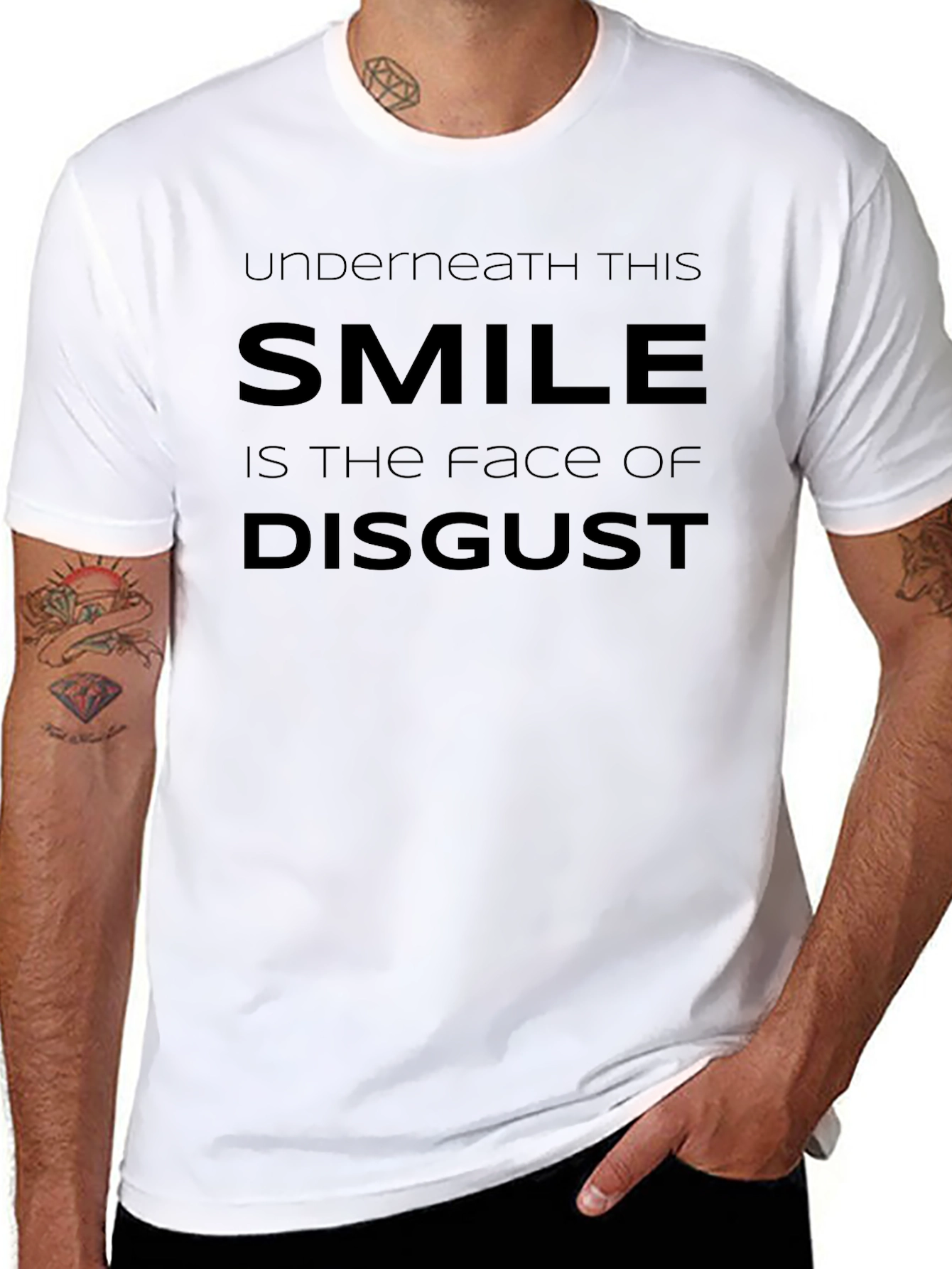 Underneath This Smile Disgust T-Shirt