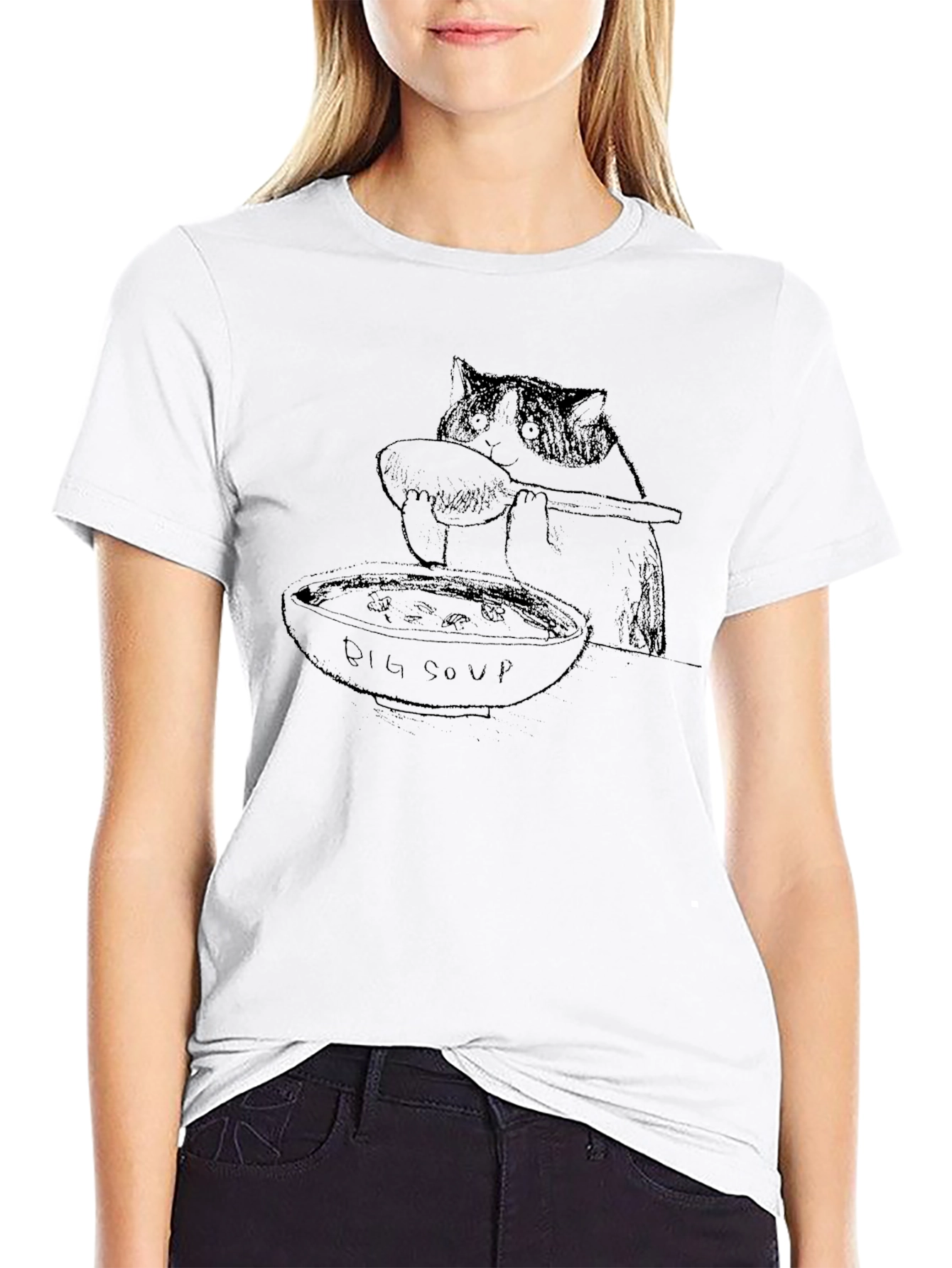 Big Soup Cat Graphic Tee - Comfort Fit