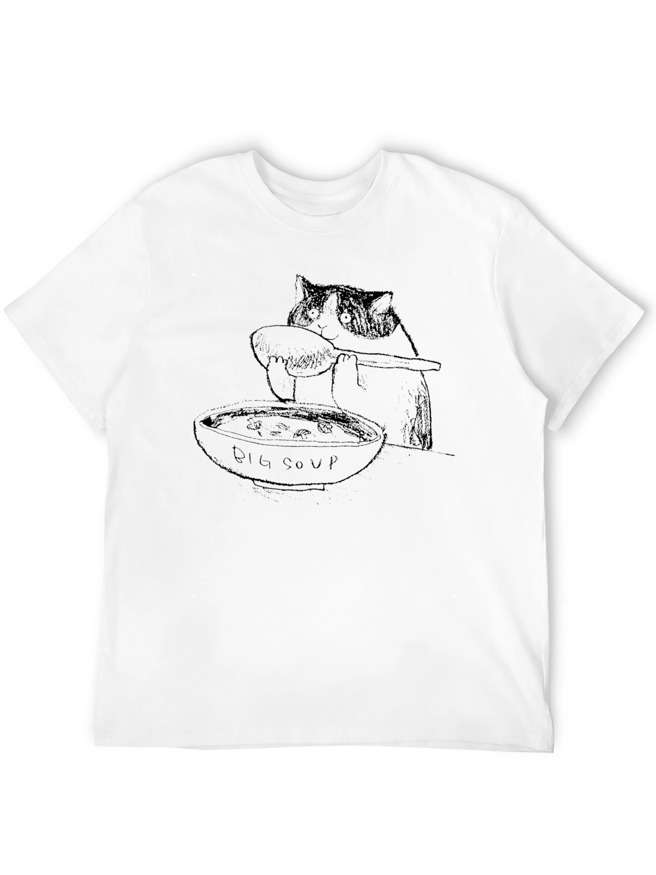 Big Soup Cat Graphic Tee - Comfort Fit