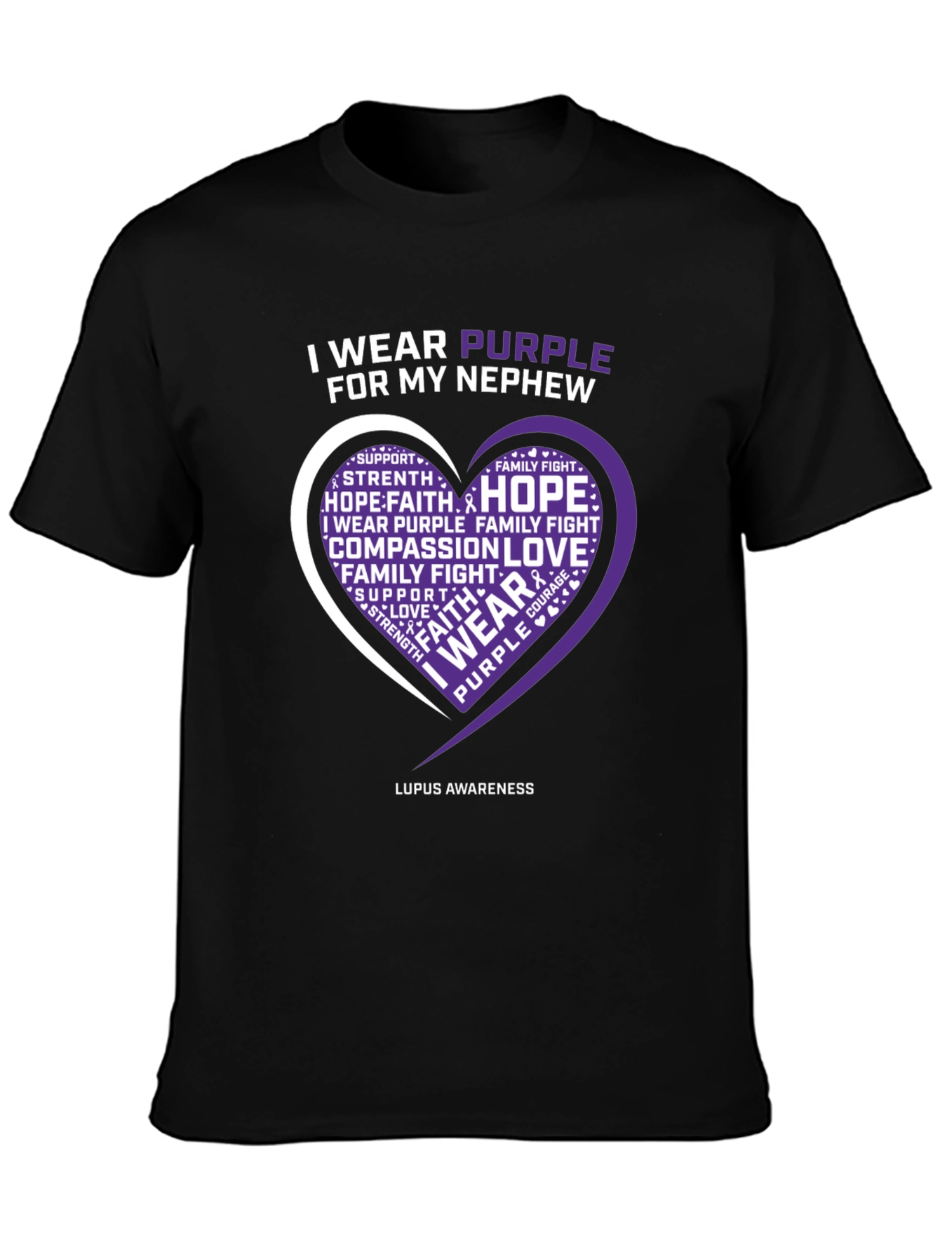 Purple Lupus Awareness T-Shirt - For My Nephew