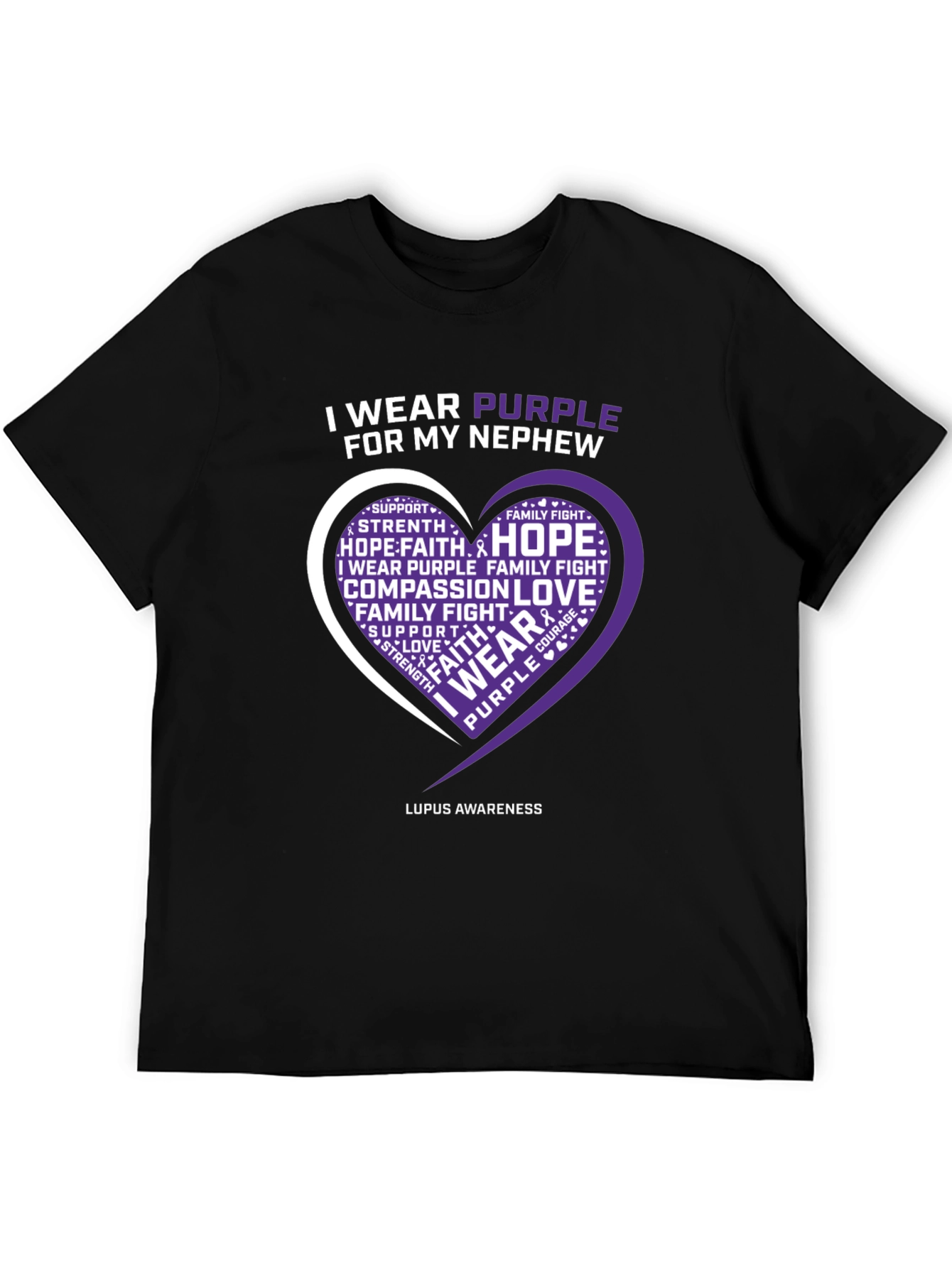 Purple Lupus Awareness T-Shirt - For My Nephew