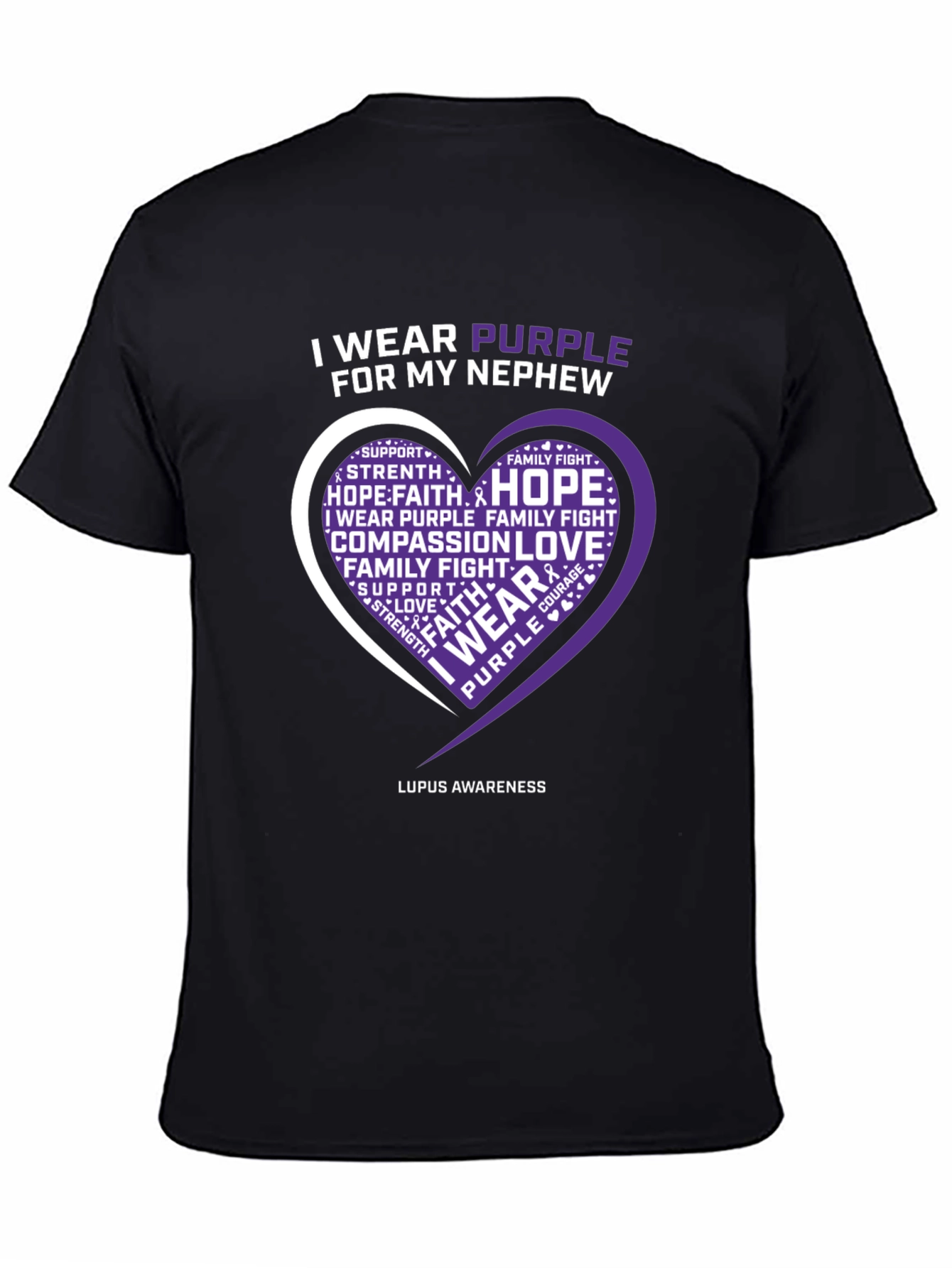 Purple Lupus Awareness T-Shirt - For My Nephew