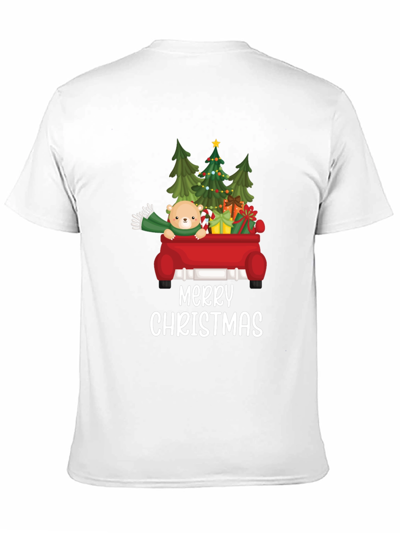 Merry Christmas Teddy Bear Truck T-Shirt
