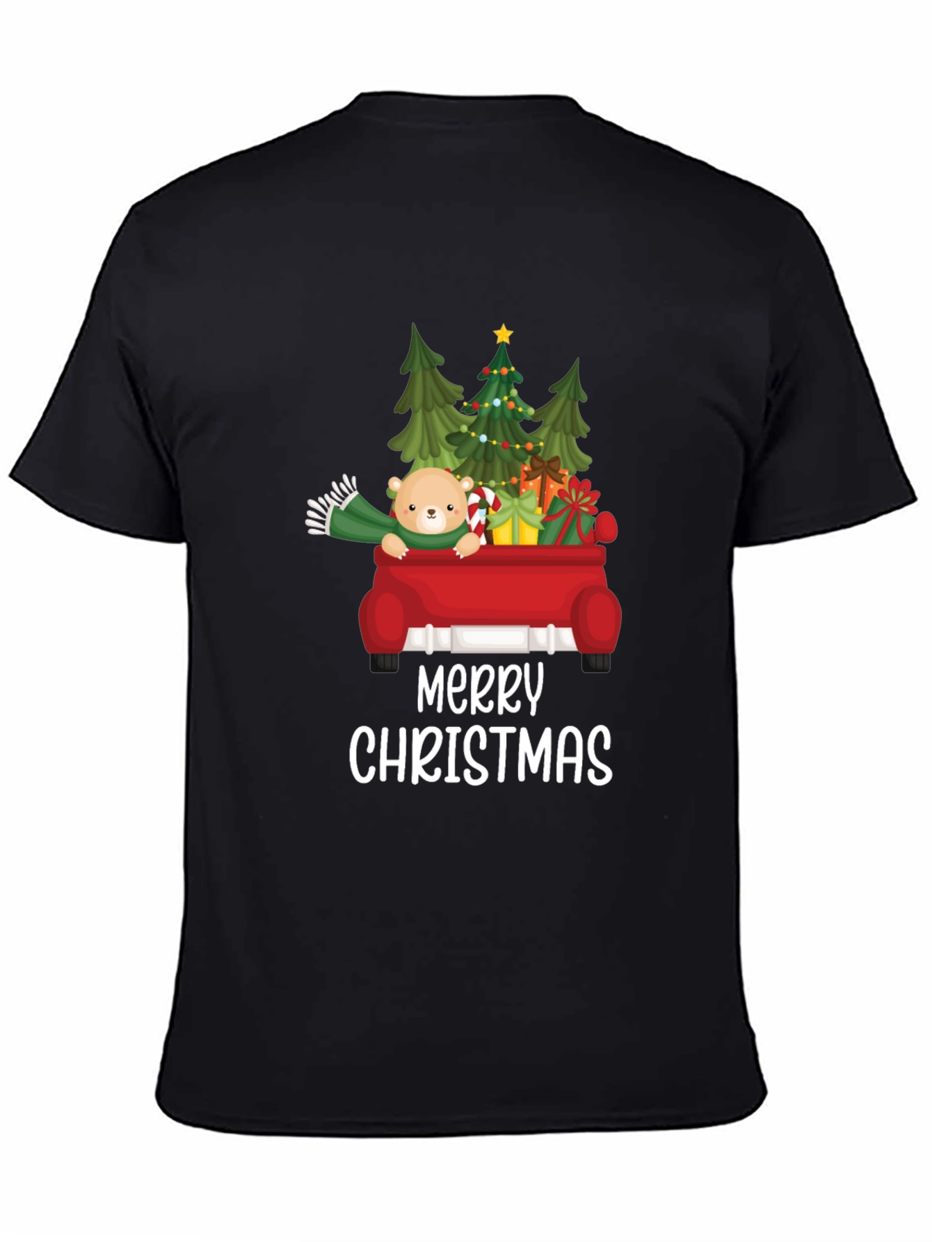 Merry Christmas Teddy Bear Truck T-Shirt