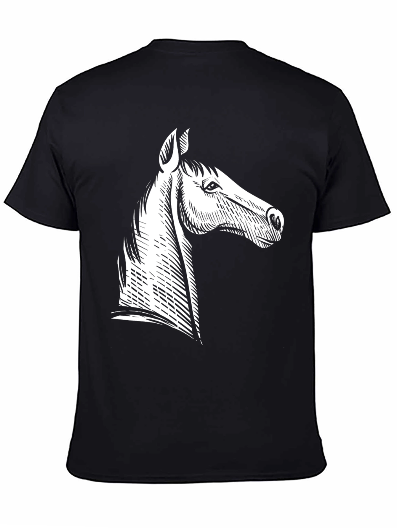 Horse Graphic T-Shirt - Stylish Black Tee