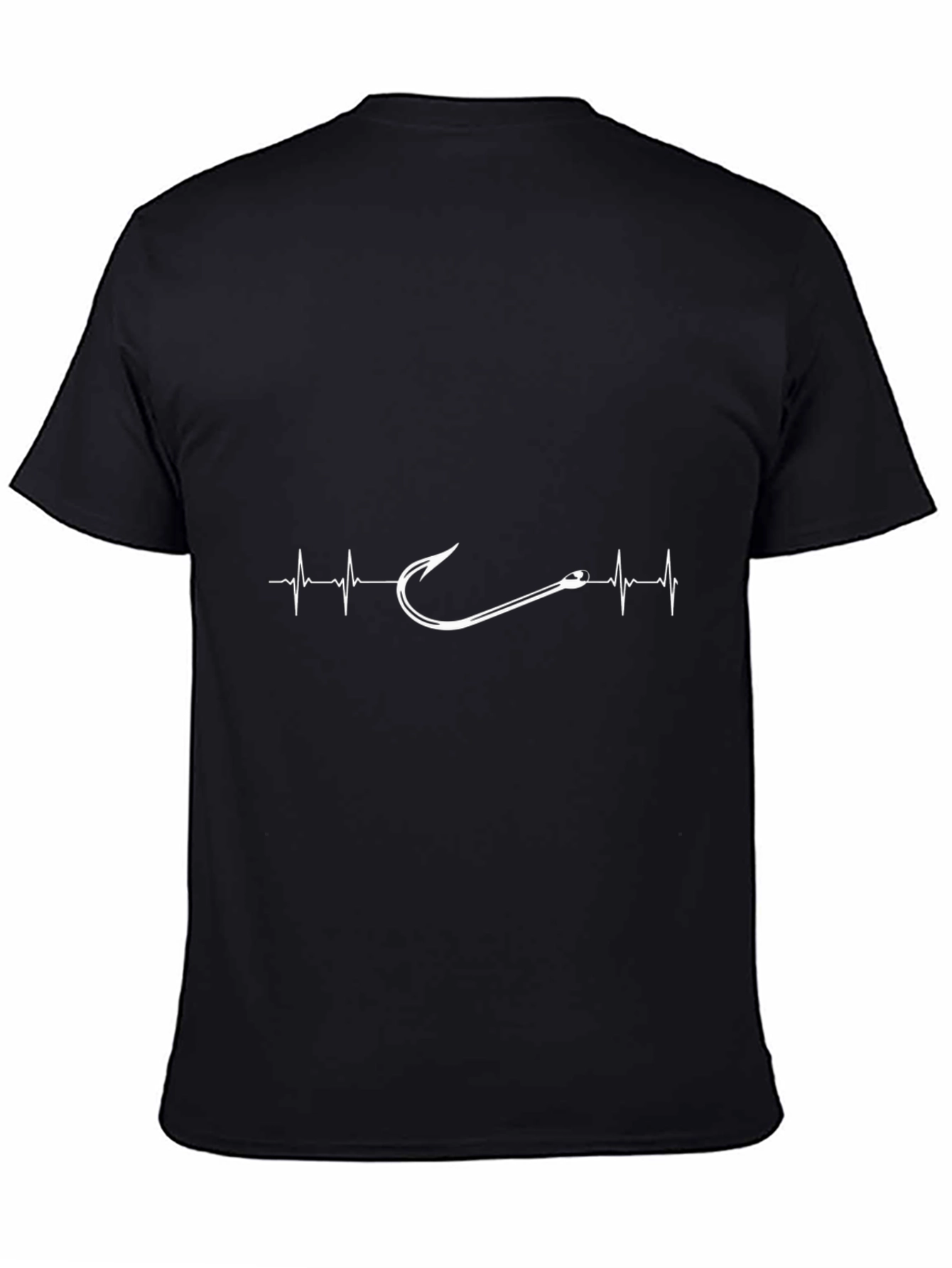 Fishing Hook Heartbeat T-Shirt - Anglers Life Line
