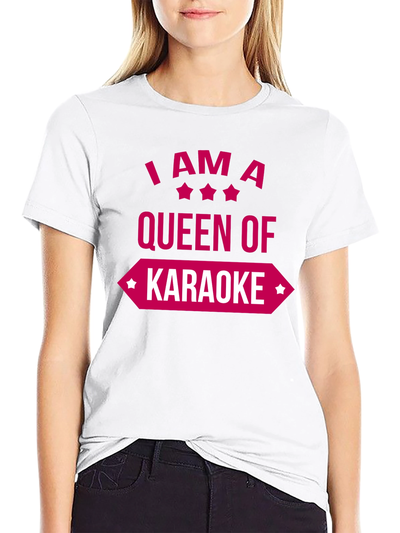 Queen of Karaoke Graphic Tee - Fun & Stylish!