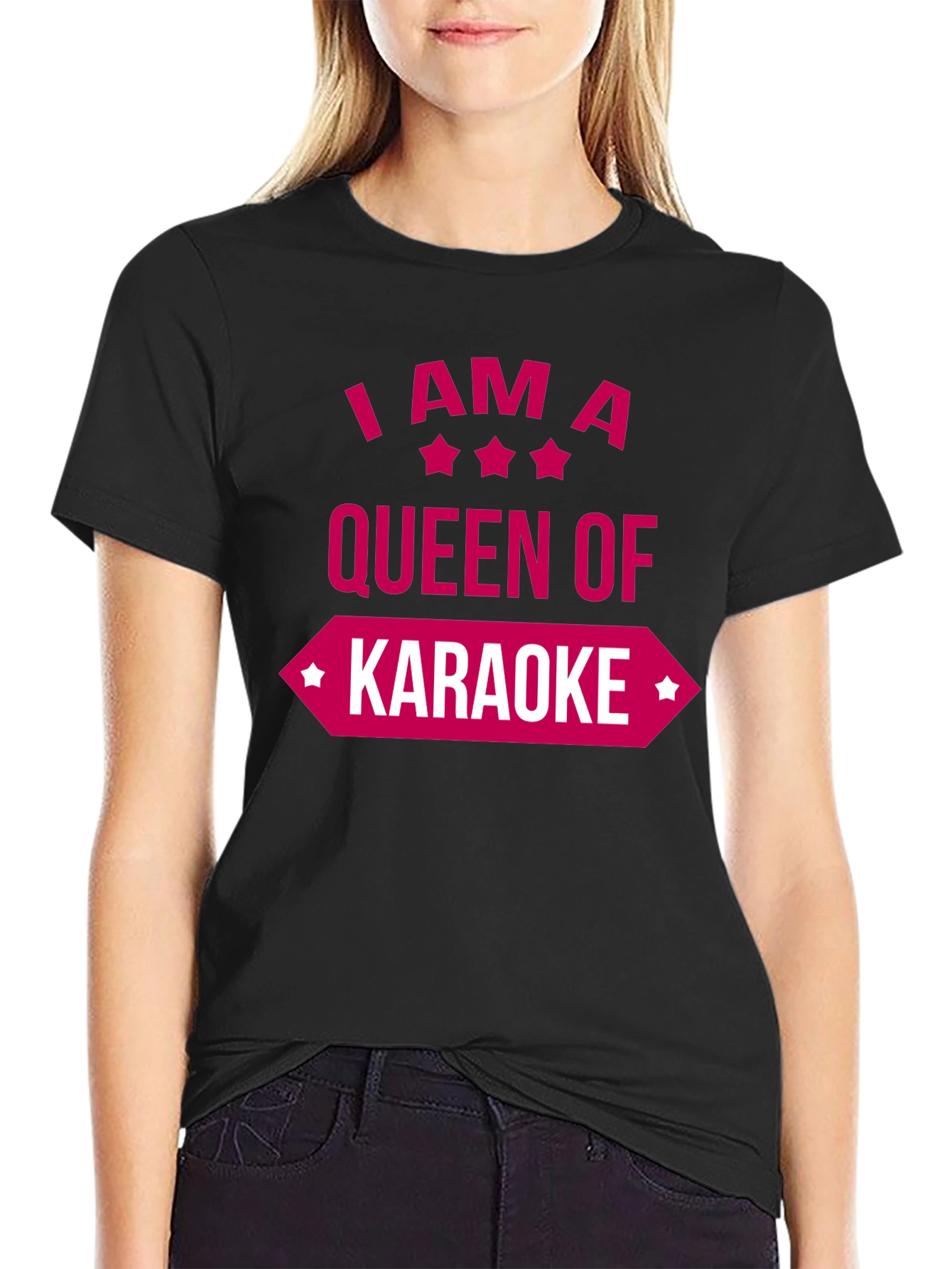 Queen of Karaoke Graphic Tee - Fun & Stylish!