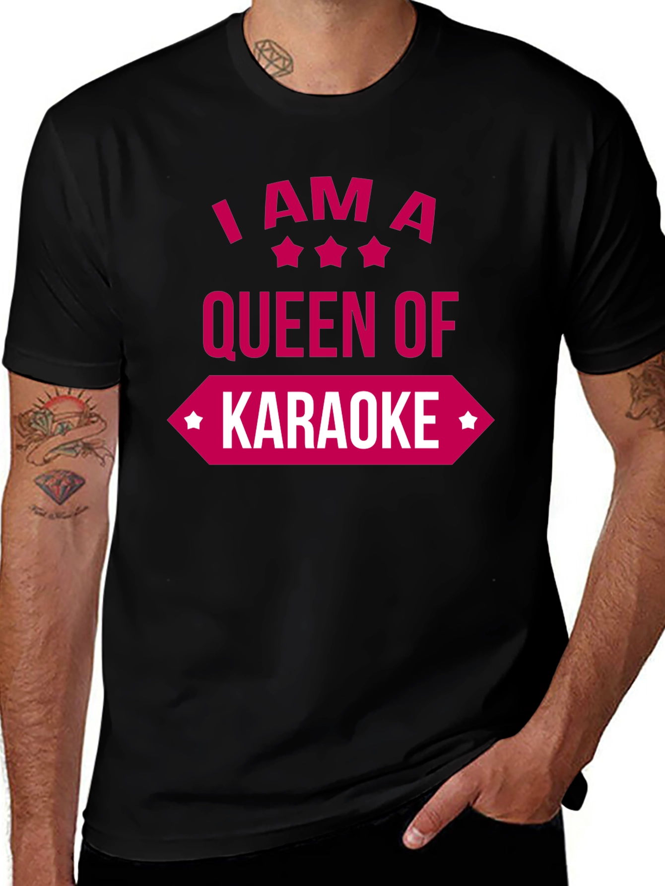 Queen of Karaoke Graphic Tee - Fun & Stylish!