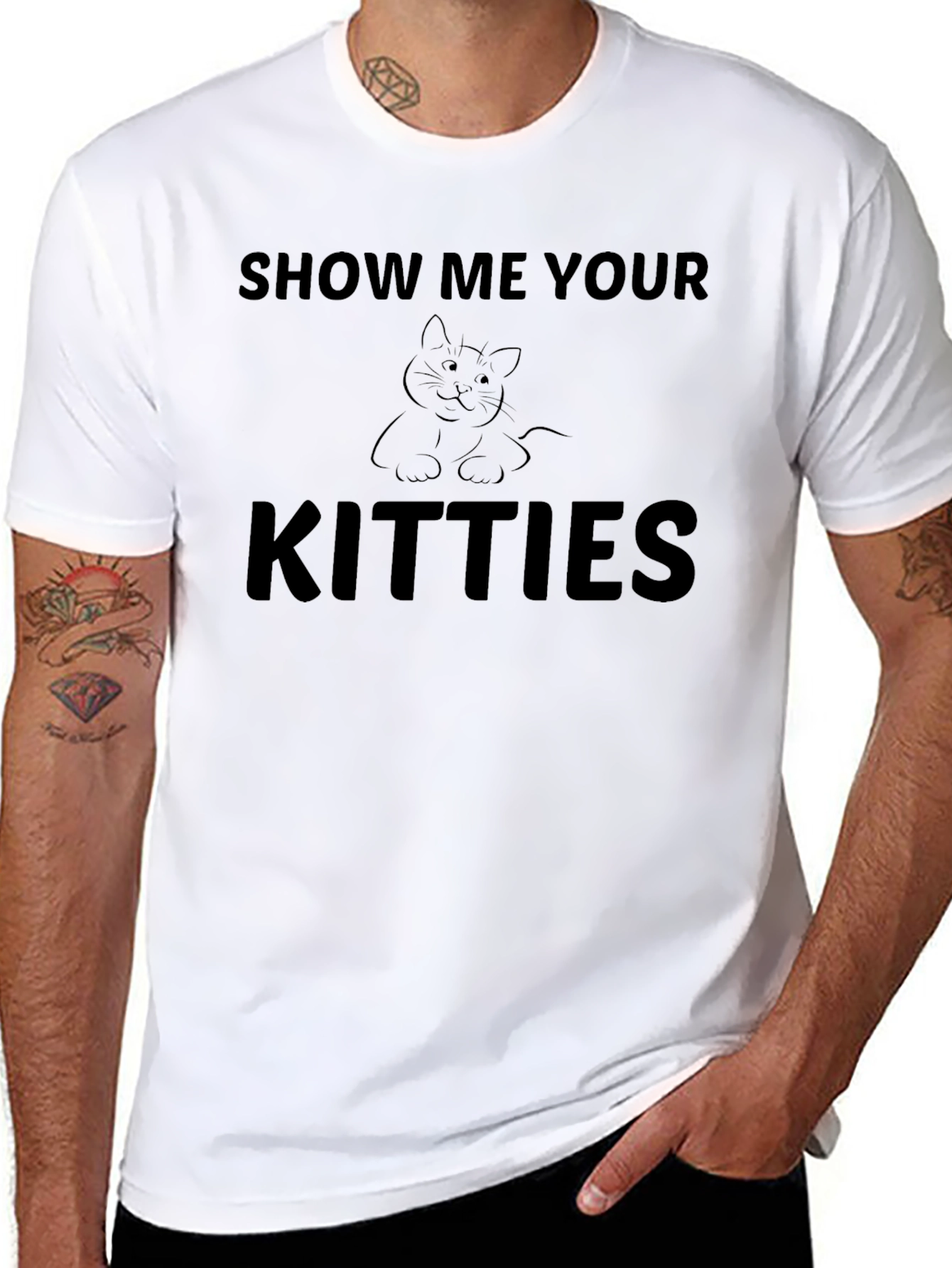 Show Me Your Kitties T-Shirt - Cat Lover Tee