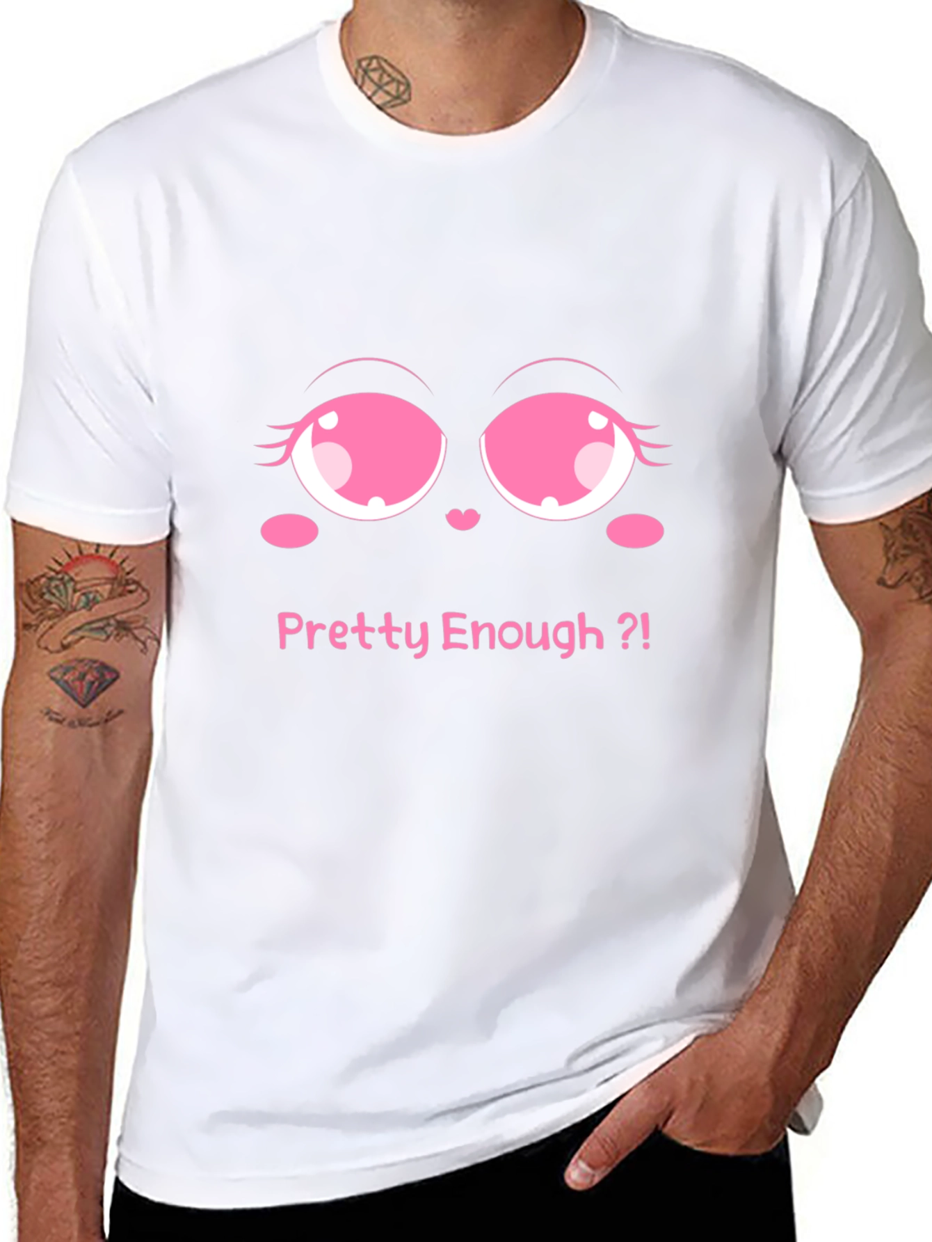 Pretty Enough Graphic Tee - Black Unisex T-Shirt