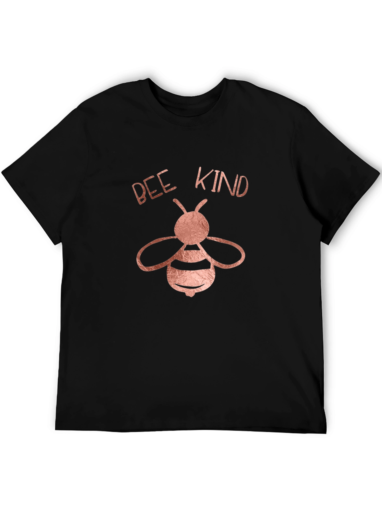 Bee Kind Graphic Tee - Black Crew Neck Shirt