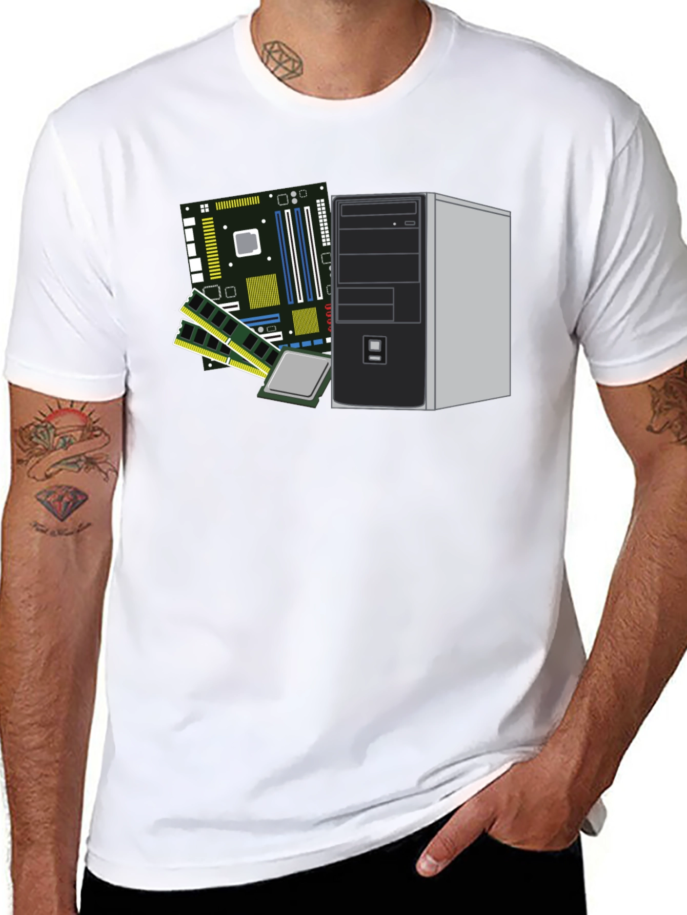 Tech Enthusiasts PC Build T-Shirt