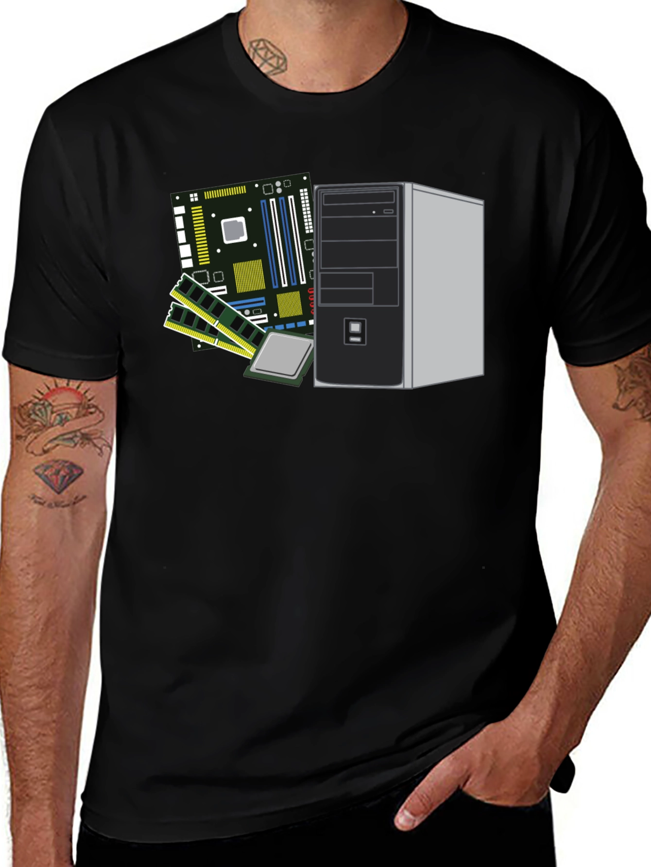 Tech Enthusiasts PC Build T-Shirt