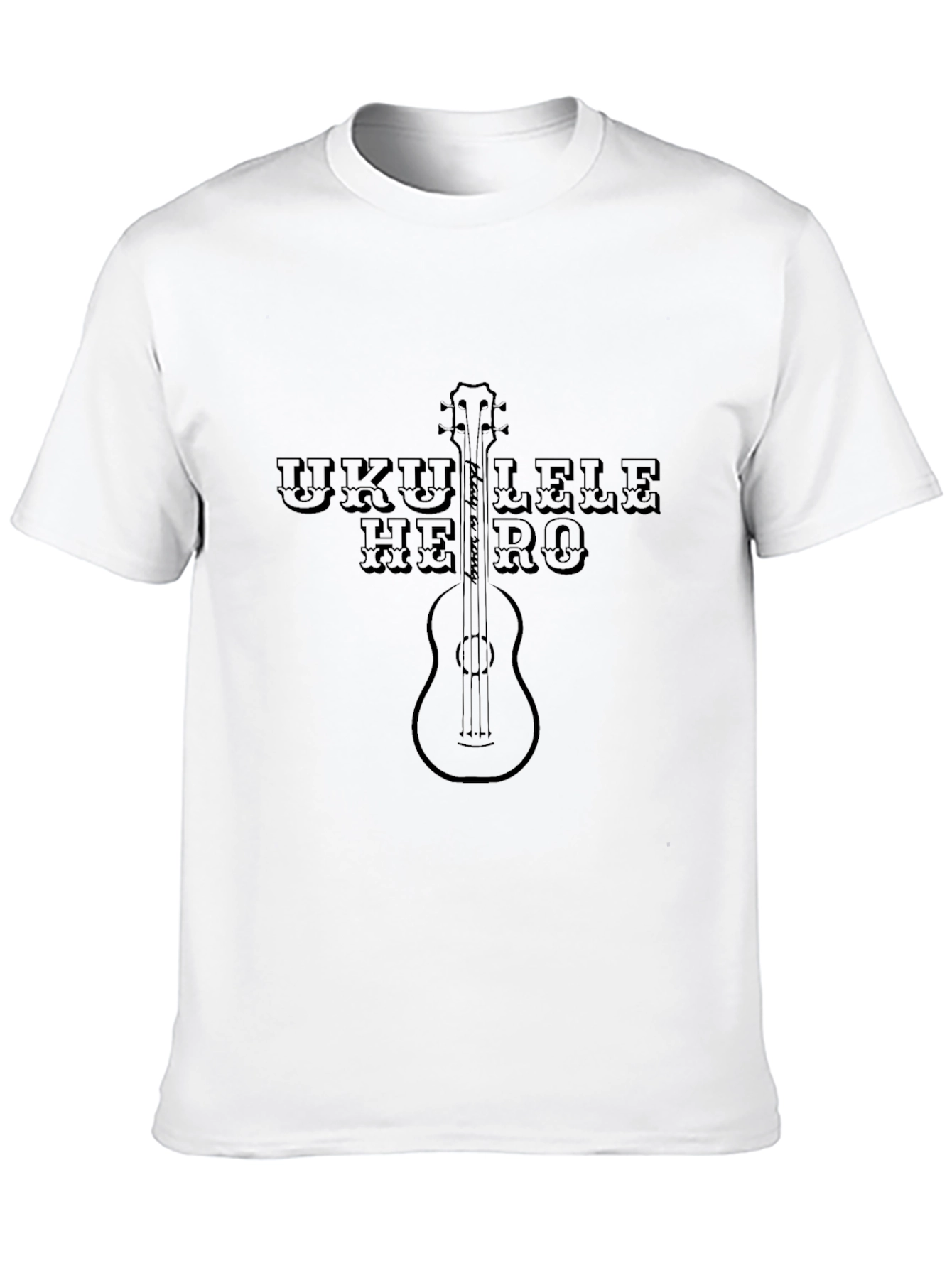 Ukulele Hero Graphic Tee - Music Lover T-Shirt